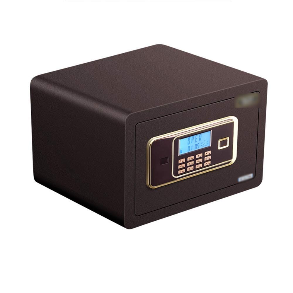 25cm Electronic Digital Password Safe Deposit Box - Steel Home Security Safe with Double Alarm for Jewelry, Valuables, Passport & ID Card | Compact & Durable for Bedroom, Office & Travel Use