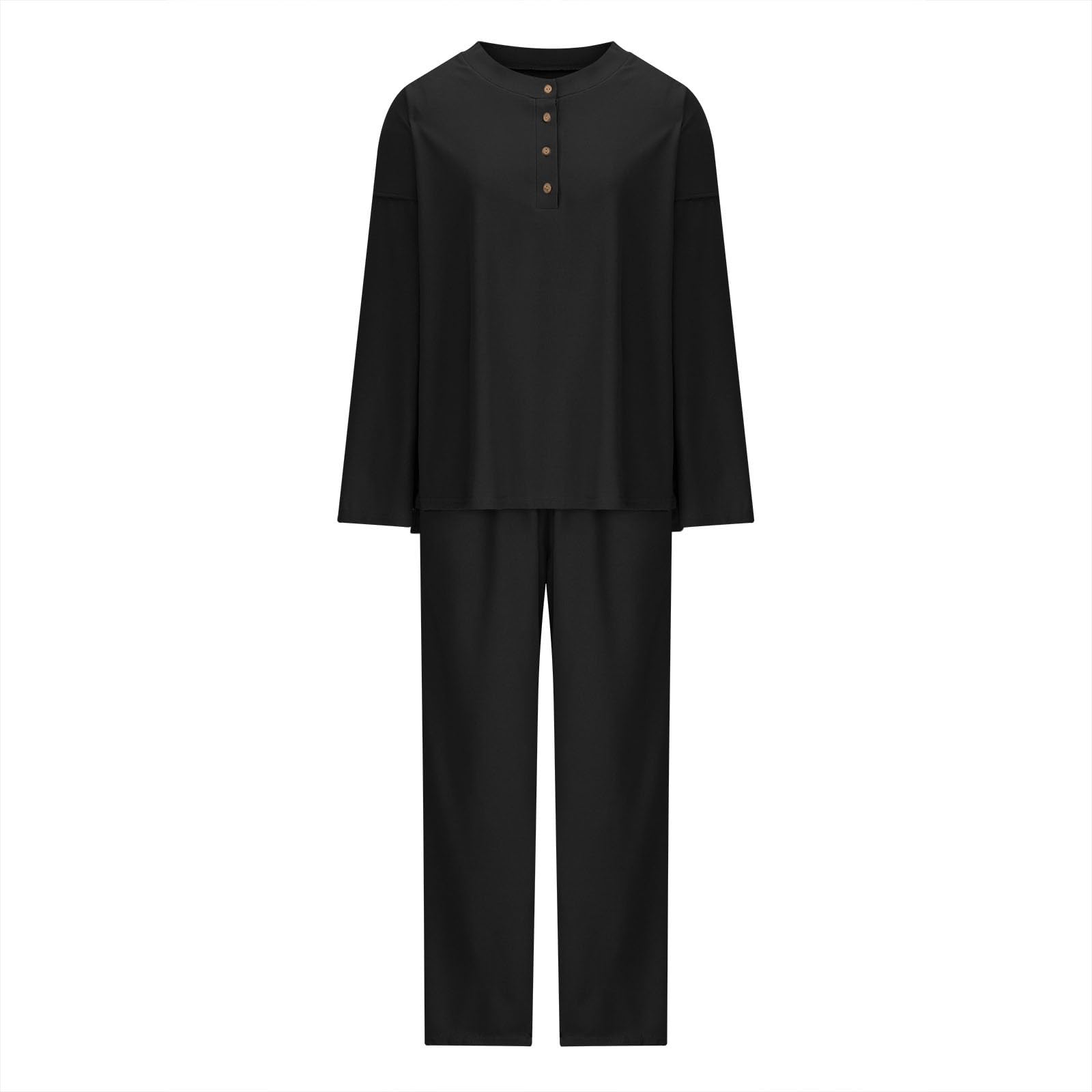 lcepcy Women's 2-Piece Trendy Outfit Set - Oversized Slouchy Matching Lounge Wear, Cozy Knit Sweater & Pants Set for Casual Home, Travel & Relaxation