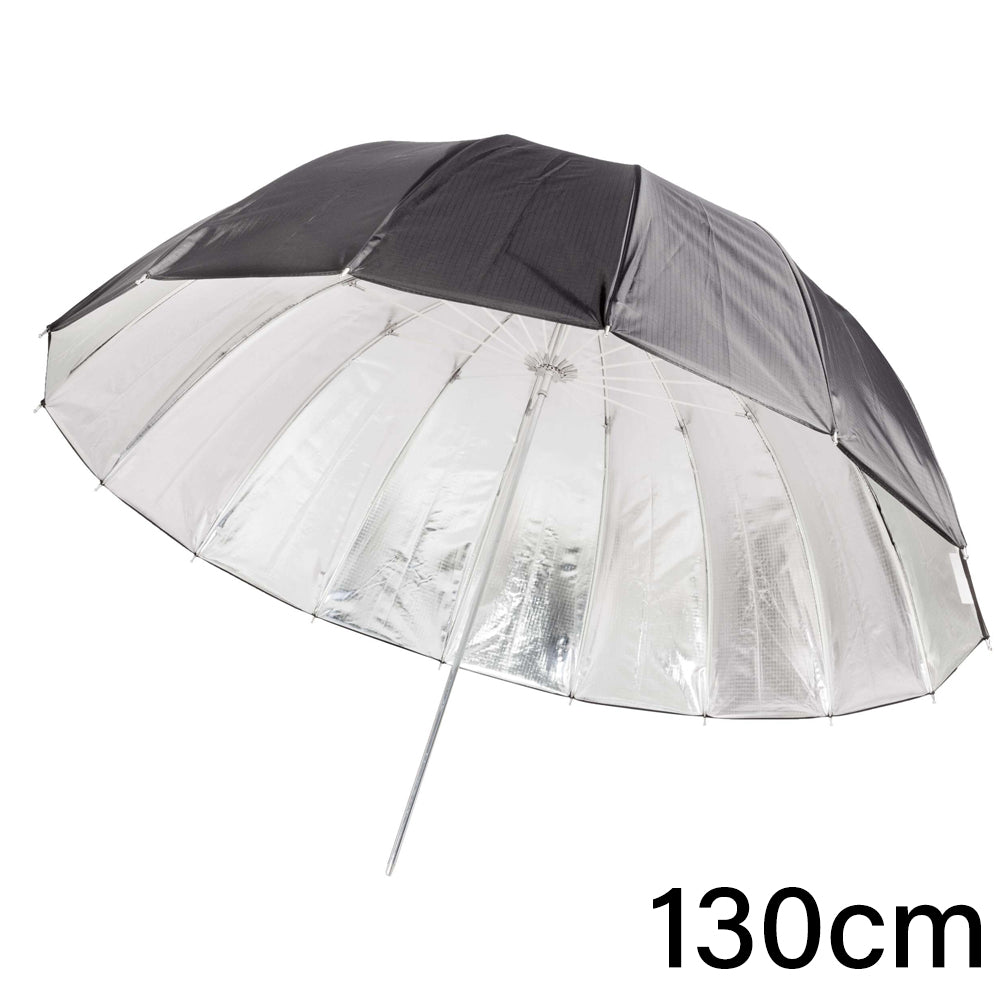 Professional Photography Reflective Parabolic Umbrella - Black/Silver for Studio Lighting, Portrait & Product Photography - Perfect for Indoor/Outdoor Photo Shoots