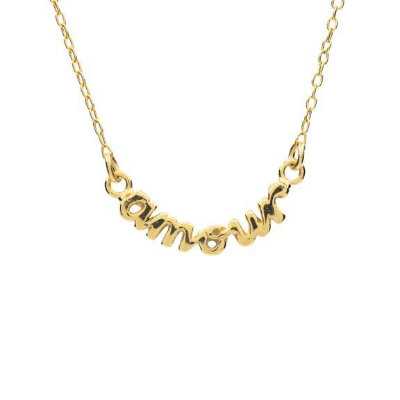 Amour Gold Necklace for Women - Elegant 18K Gold Plated Pendant Jewelry Gift for Her - Perfect for Anniversaries, Valentine's Day & Special Occasions