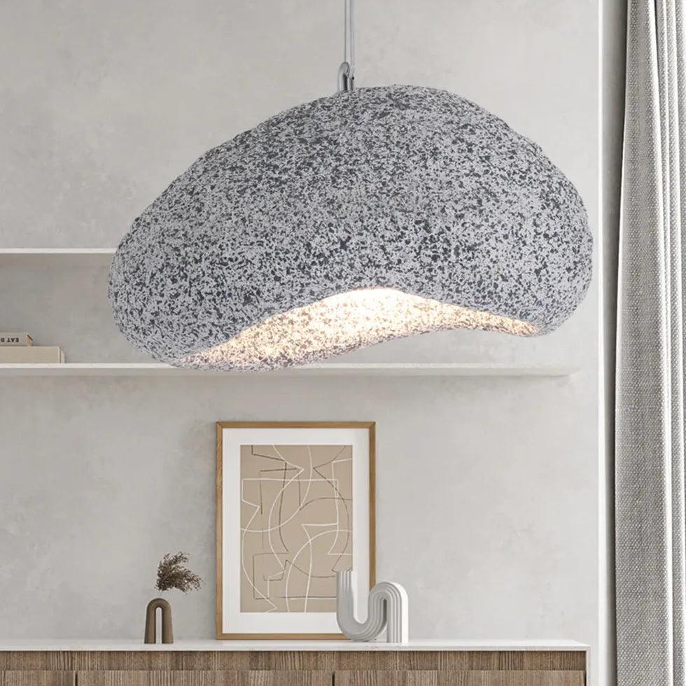 Modern Irregular Shape Faux Marble Pendant Light - Elegant Dining Room & Kitchen Island Lighting Fixture