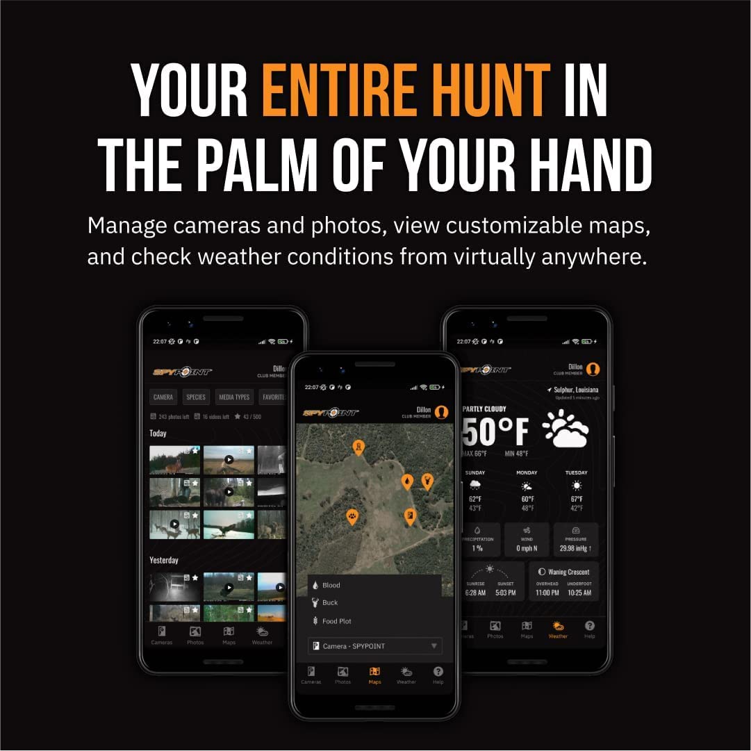 SPYPOINT LM2 Twin Pack Cellular Trail Camera - 20MP HD Photos, Infrared Night Vision, 90ft Detection Range, Verizon Network Compatible + Free SD Cards Included for Wildlife Monitoring & Hunting