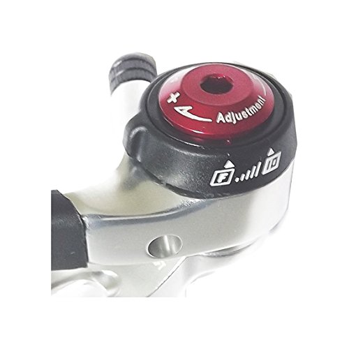 MicroSHIFT Flat Bar Shifter for Road Bikes - CNC Machined 2/3 x 8-Speed Index/Friction Dual Mode (SL-T08) - Perfect for Commuting & Urban Cycling