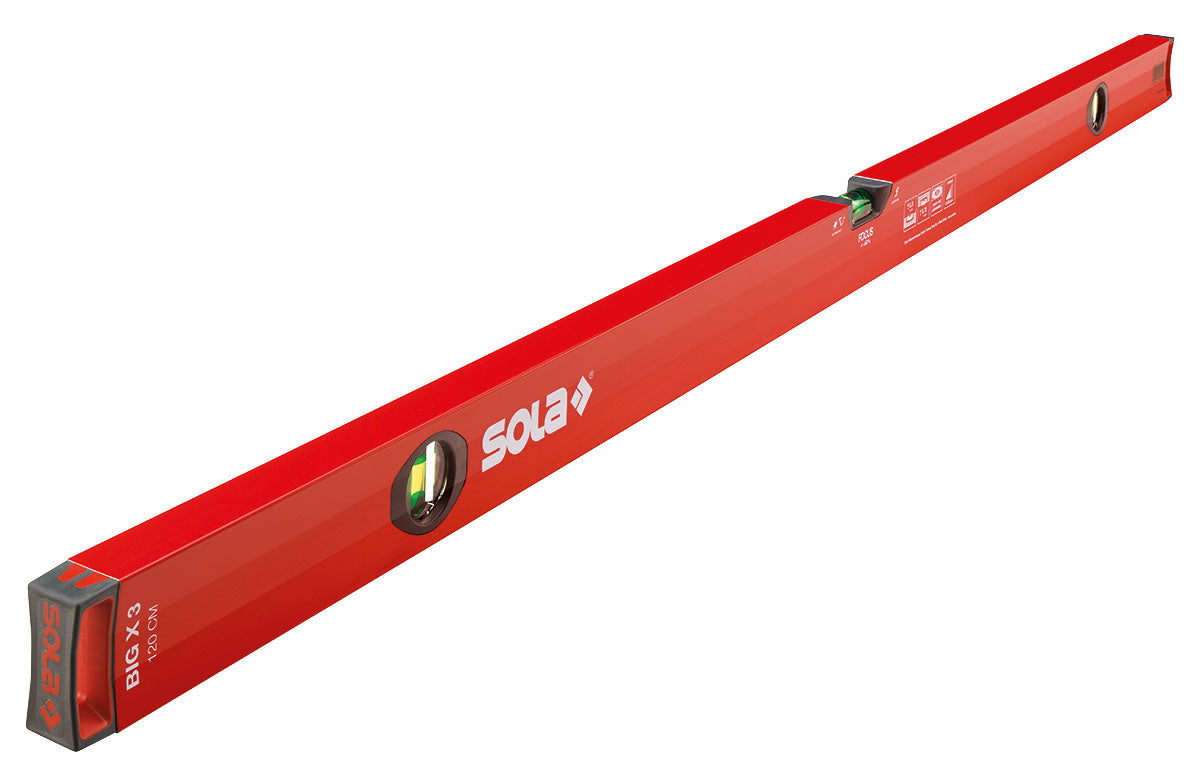 SOLA BIGX Spirit Levels - High Precision Bubble Level Tool for Construction, Carpentry & DIY Projects - Perfect for Framing, Tiling, and Home Renovation