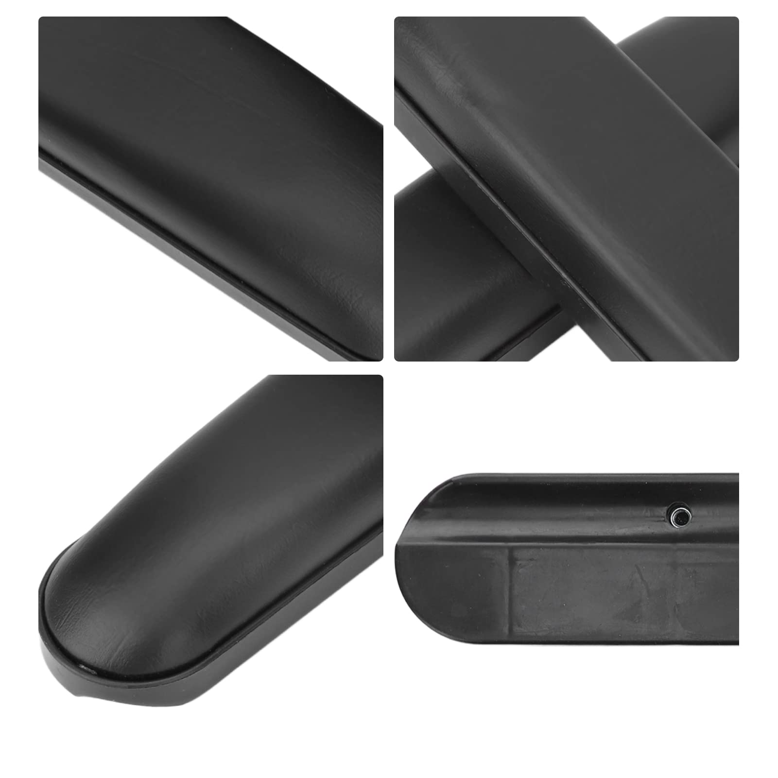 Waterproof Wheelchair Arm Pads - 1 Pair Padded Armrest Covers for Wheelchairs & Office Chairs | Comfortable & Scratch-Resistant Replacement | Ideal for Home, Office & Daily Use (Black)