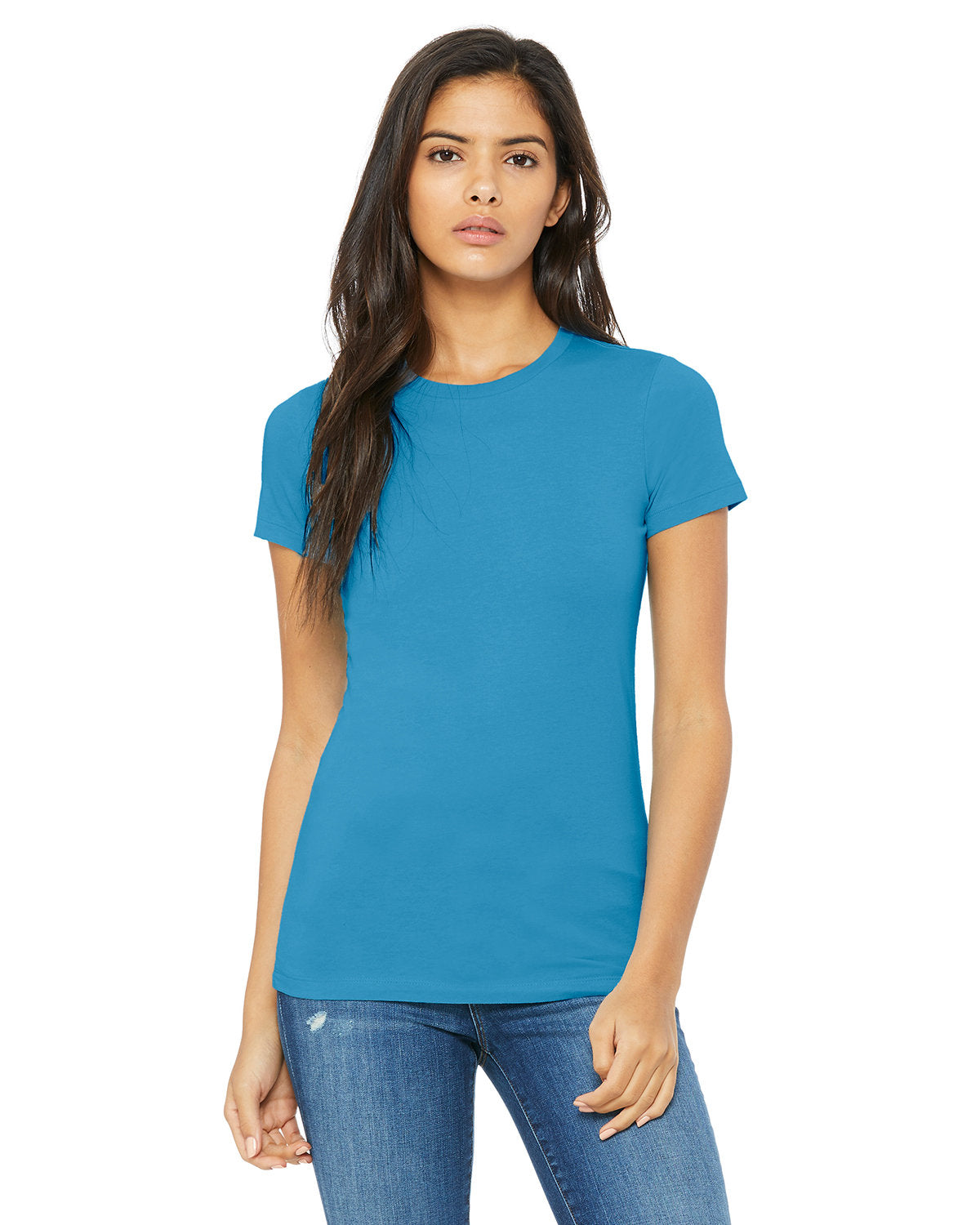 Bella + Canvas 6004 Women's Slim Fit Short Sleeve V-Neck T-Shirt - Soft & Comfortable for Casual Wear, Workout, and Everyday Outfits