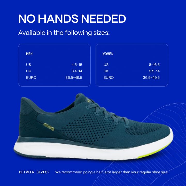 Kizik Lima Comfortable Breathable Knit Slip-On Sneakers for Men & Women | Hands-Free Walking Shoes | Lightweight Travel & Everyday Casual Shoes | Perfect for Seniors, Office & Outdoor Activities