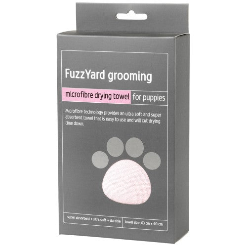 Fuzzyard Microfiber Dog Drying Towel - Super Absorbent Quick Dry Pet Grooming Towel for Puppies & Small Dogs - Perfect for Bath Time, Swimming & Outdoor Adventures