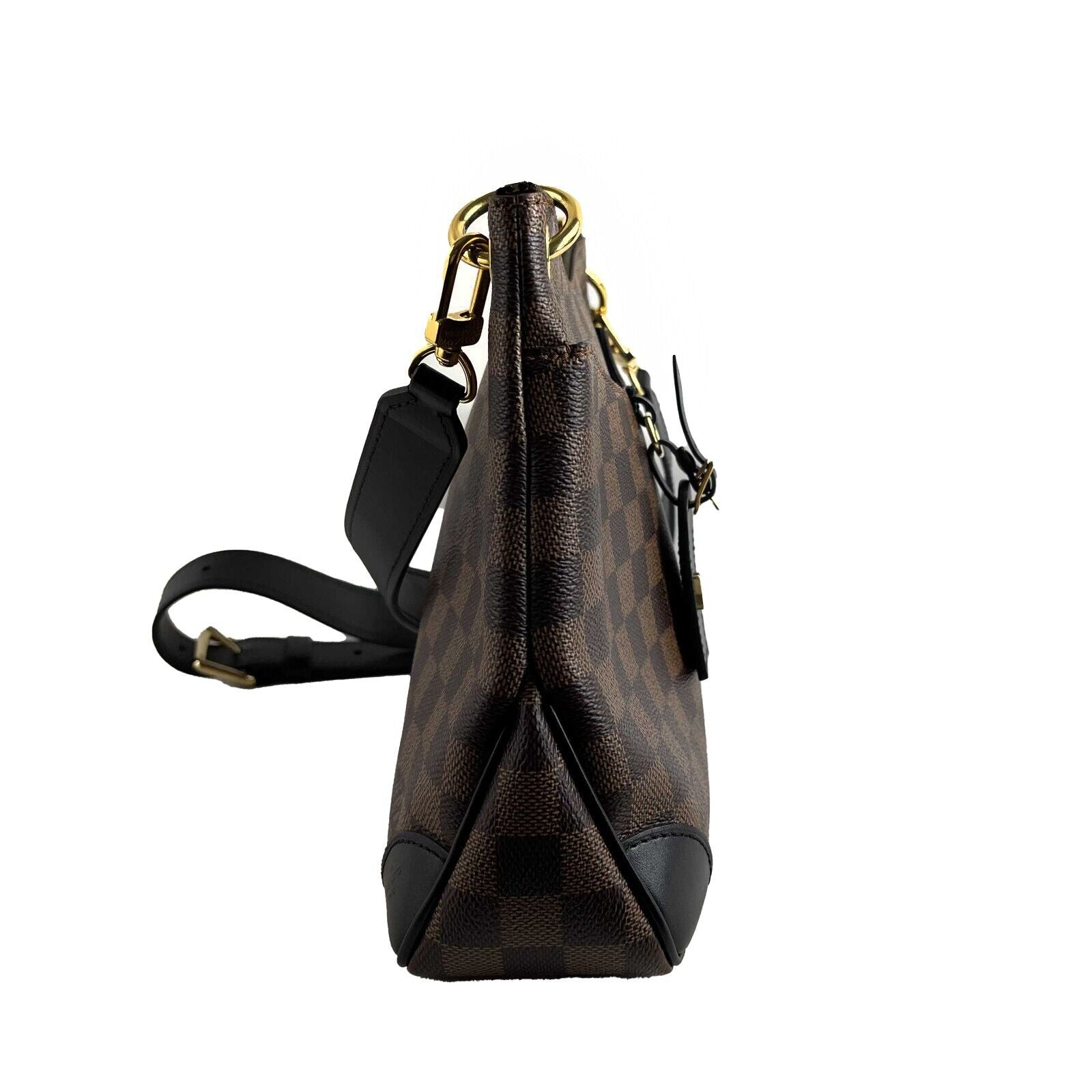 Authentic Louis Vuitton LV Damier Ebene Odeon PM Shoulder Bag - Brown Canvas Crossbody Purse for Women | Perfect for Work, Travel & Everyday Use