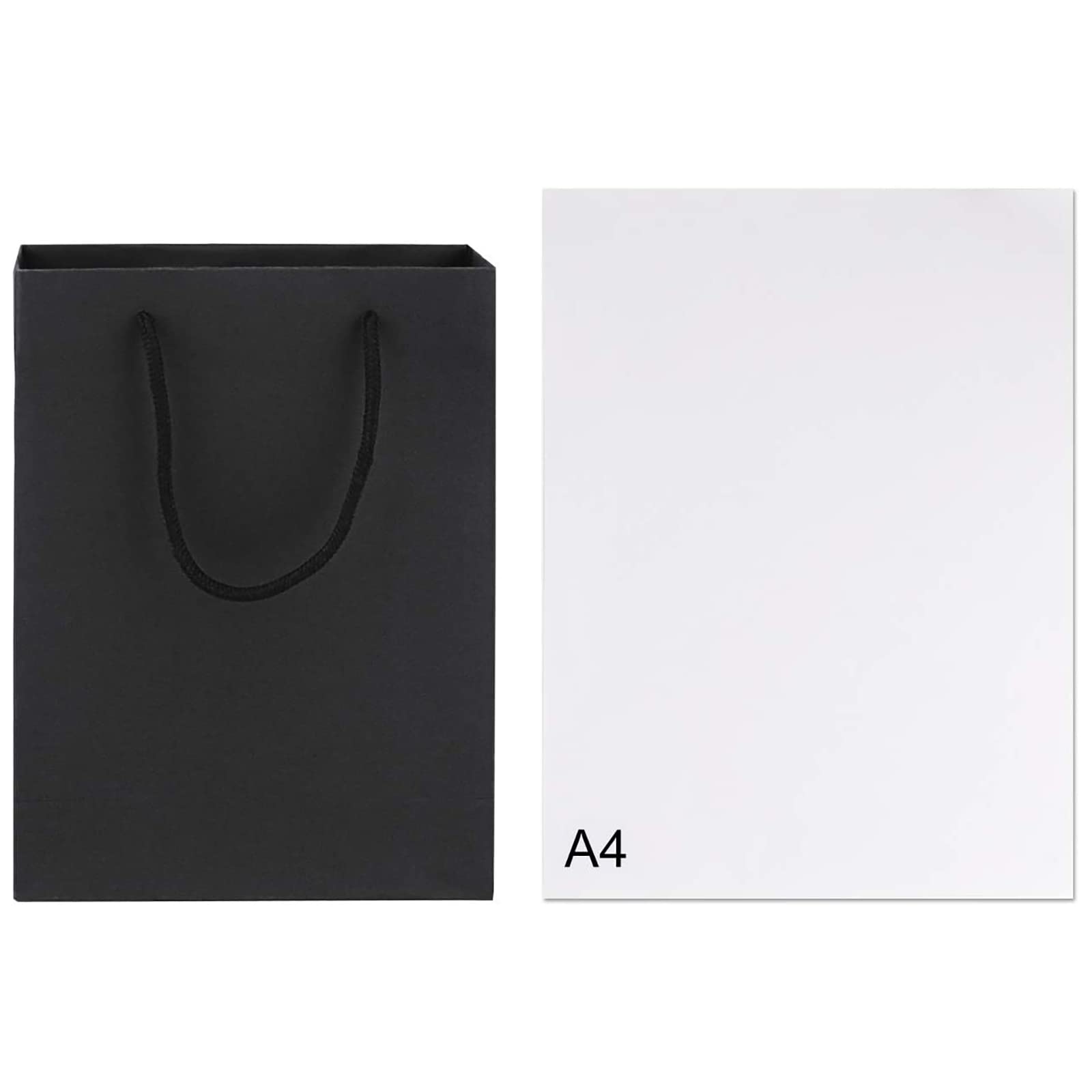 50 Pack Kraft Paper Gift Bags with Handles - 7.5