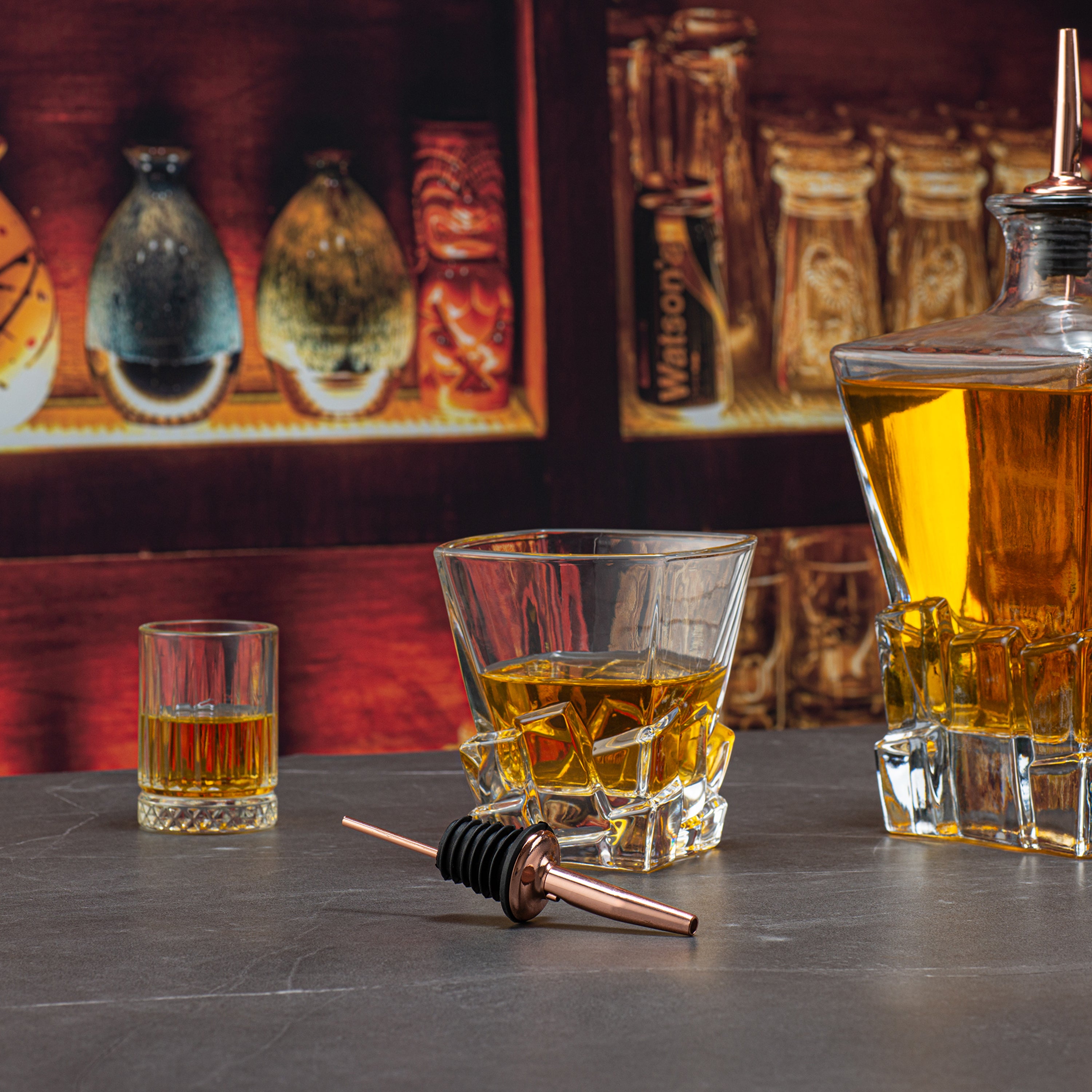 Premium Copper Plated Stainless Steel Speed Pourers - 4.25