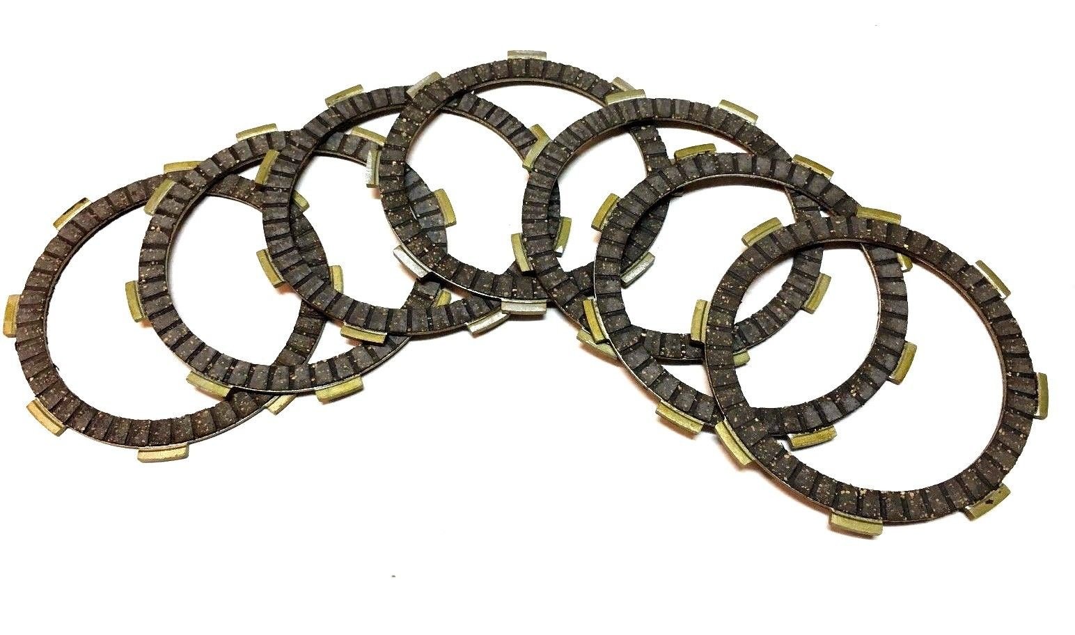 7-Piece Friction Plate Set for 250cc Dirt Bike, ATV, Quad & Pit Bike Vertical Motors - Perfect for Off-Road Racing, Trail Riding & Motorcycle Maintenance