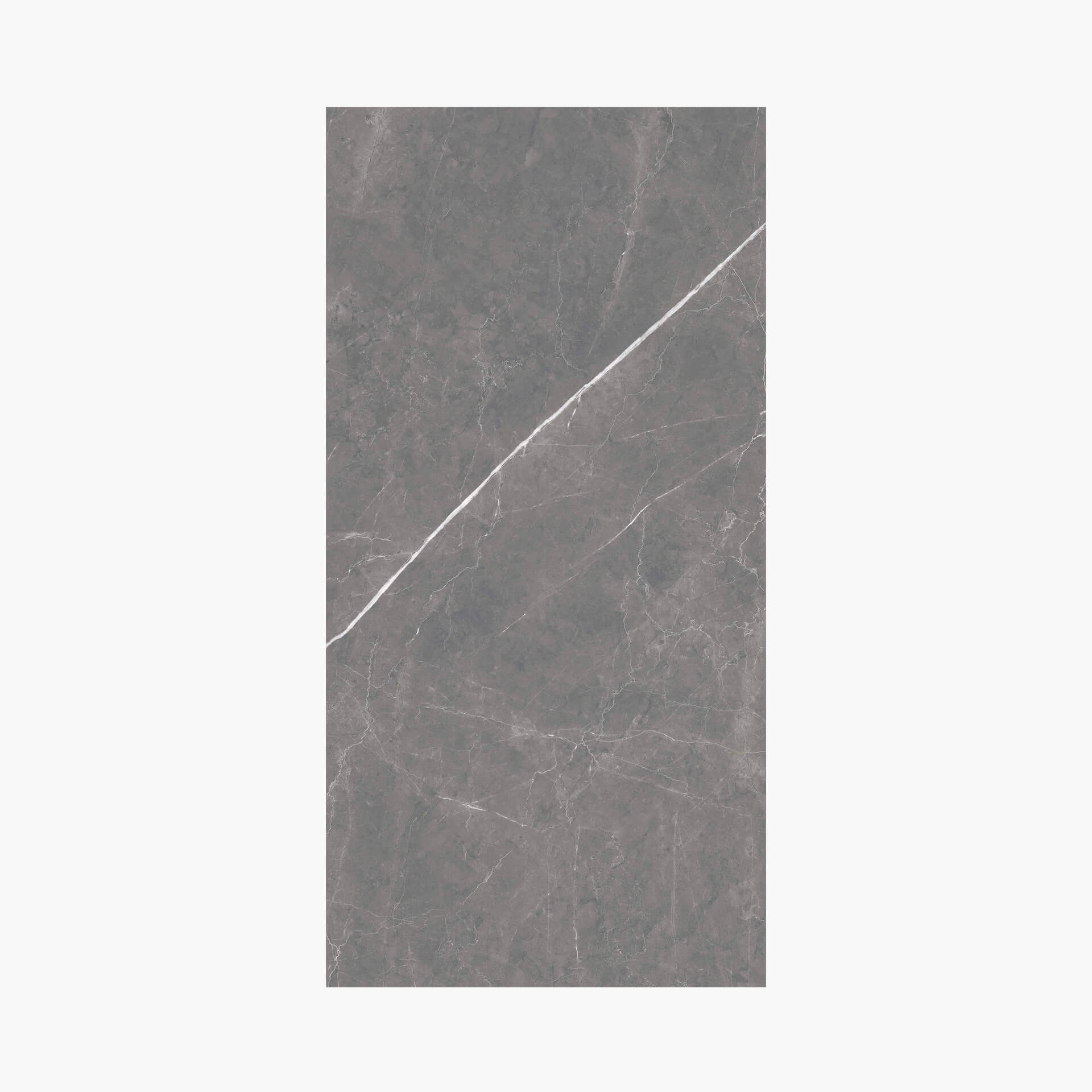 Aegean Sea 600x300mm Polished Grey Marble Tile Sample - Perfect for Bathroom, Kitchen Backsplash, and Flooring