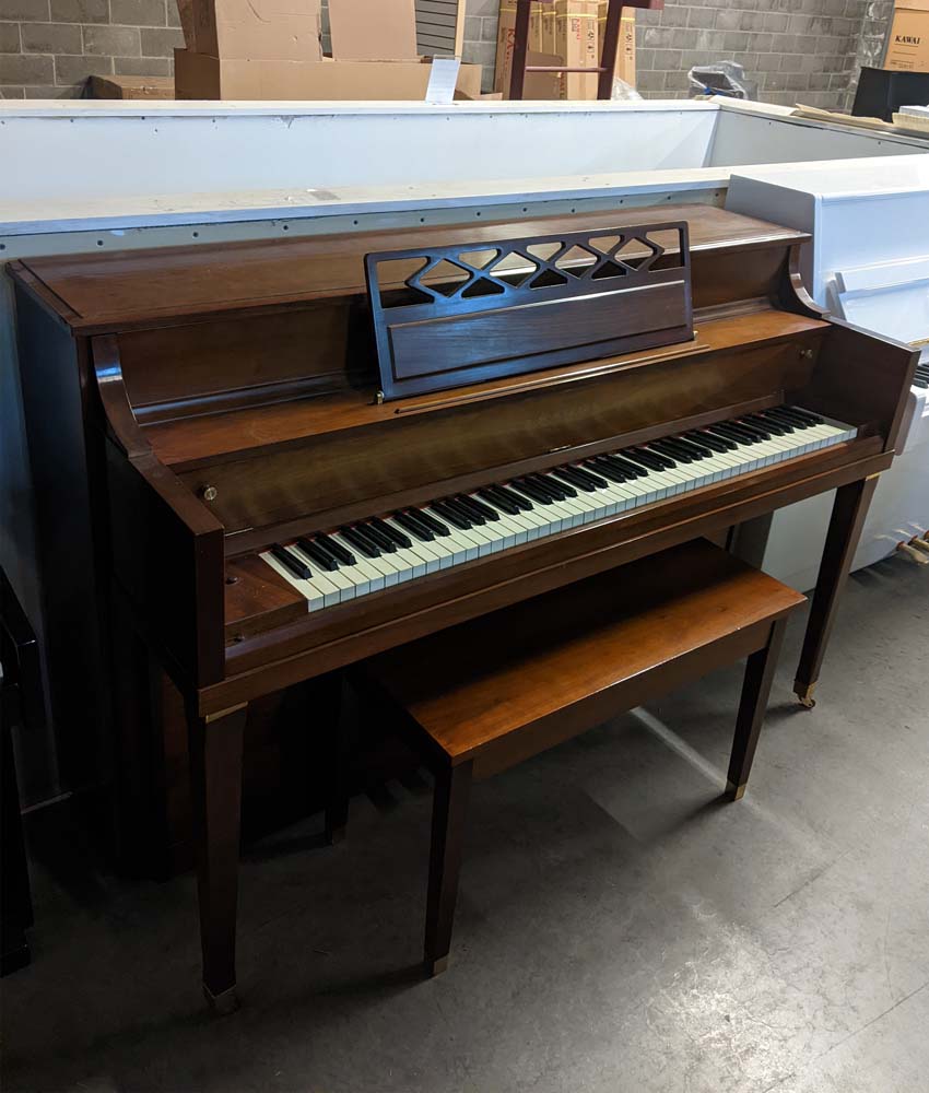 Vintage 1967 Kawai 41 Console Piano in Satin Walnut Finish | Serial Number 281540 | Used Piano for Sale | Perfect for Home, Studio & Music Education