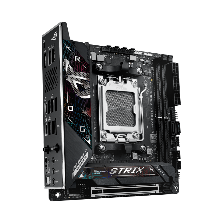 ASUS ROG Strix B850-I Gaming Motherboard with WiFi 7 | AMD AM5 Socket | Compact Mini-ITX | DDR5 Support | for High-Performance PC Gaming & Streaming Setups