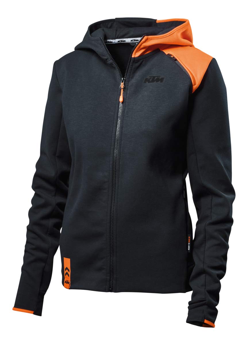 Genuine KTM Women's Unbound Zip Hoodie - Large Size | Stylish & Comfortable Women's Motorcycle Jacket for Riding & Outdoor Activities