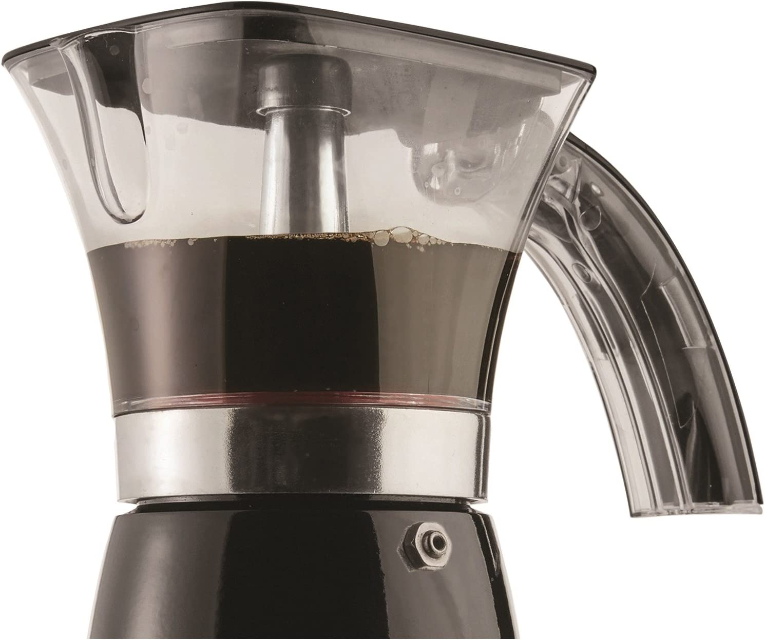 Brentwood Electric Moka Pot Espresso Maker - 6 Cup Stovetop Coffee Machine, 110V, Black | Perfect for Home, Office & Camping Use