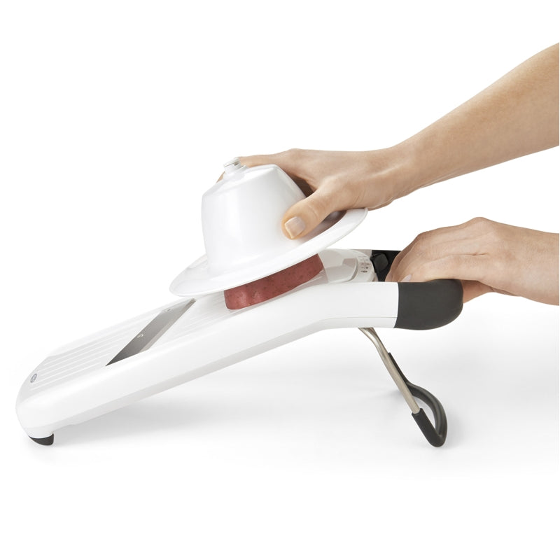 OXO Good Grips Simple Mandoline Slicer - Adjustable Kitchen Slicer for Fruits & Vegetables - Perfect for Salads, Meal Prep & Healthy Snacks