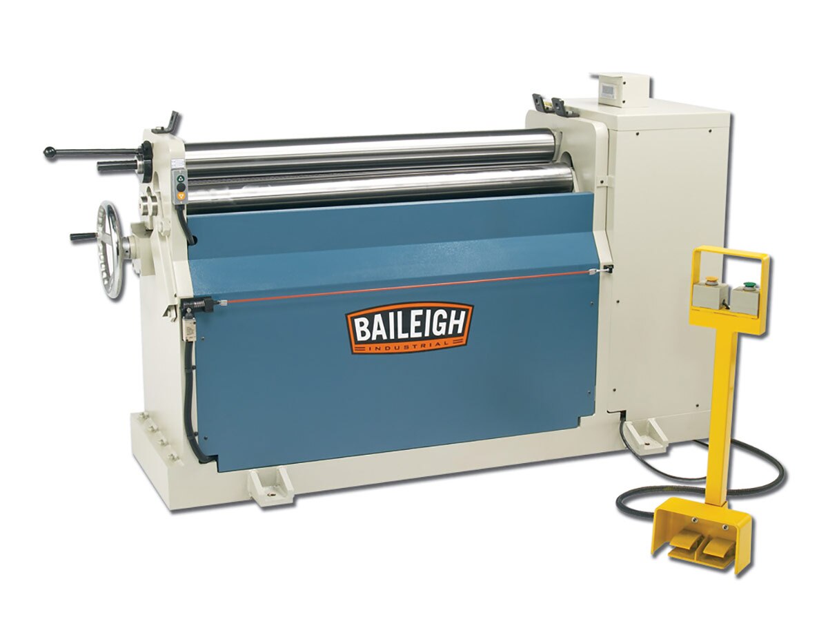 Baileigh Industrial BA9 1006517 Plate Roll PR 409 - Heavy Duty Metal Plate Rolling Machine for Sheet Metal Fabrication | Perfect for Workshops, Construction Sites, and Industrial Manufacturing