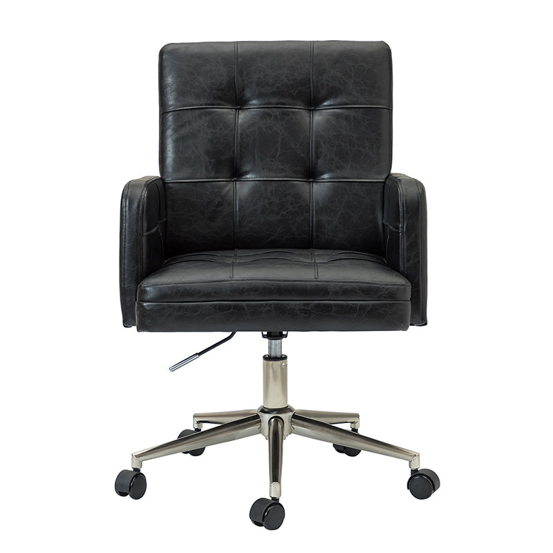 Ergonomic Leo Task Chair - Adjustable Office Chair with Lumbar Support for Home & Office Workspaces - Perfect for Long Hours of Sitting, Computer Work, and Study Sessions