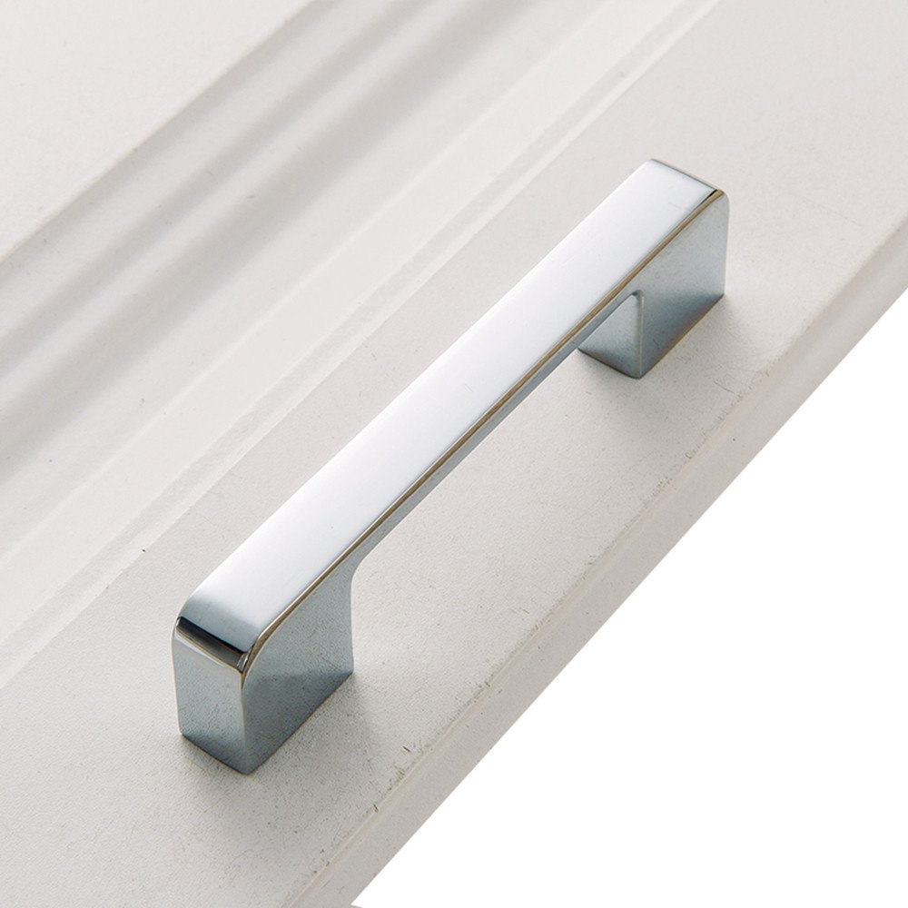 12PCS Polished Chrome Modern Cabinet Handles - Elegant Drawer Pulls for Kitchen Cabinets, Dressers & Furniture (3.5