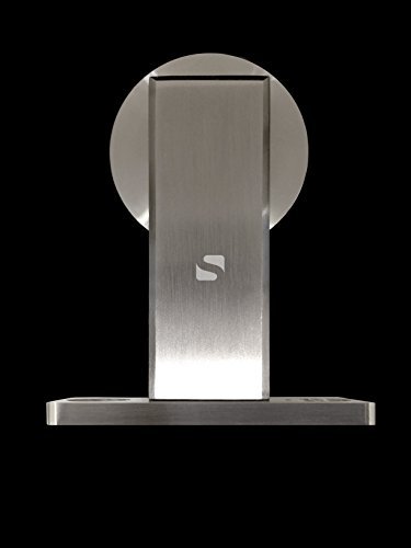 Contemporary Stainless Steel Sliding Barn Door Hardware Kit for Wood Doors - Satin Finish WT Series (6' Rail Length) | Modern Farmhouse Style | Perfect for Bedrooms, Closets & Room Dividers