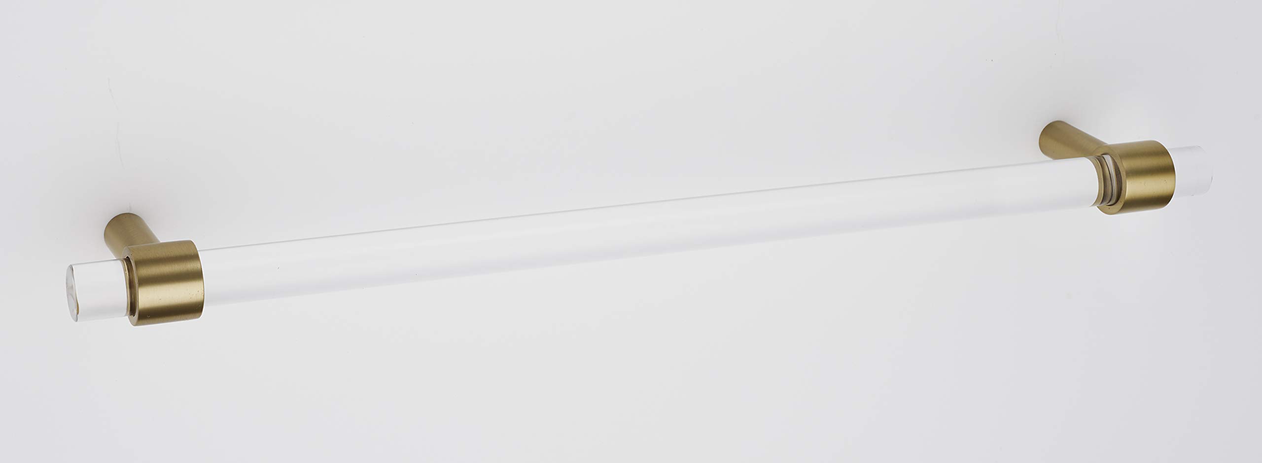 D860-12-SB Modern Acrylic 12 Inch Cabinet Pull Handle - Perfect for Kitchen Cabinets, Drawers & Furniture Hardware Replacement