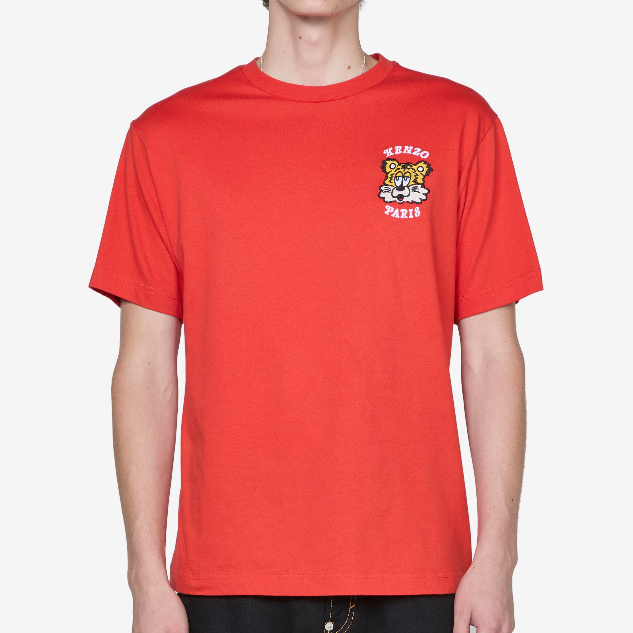 KENZO VERDY MARKET Embroidered T-Shirt - Deep Orange | Streetwear Fashion for Men & Women | Perfect for Casual Outfits & Urban Style