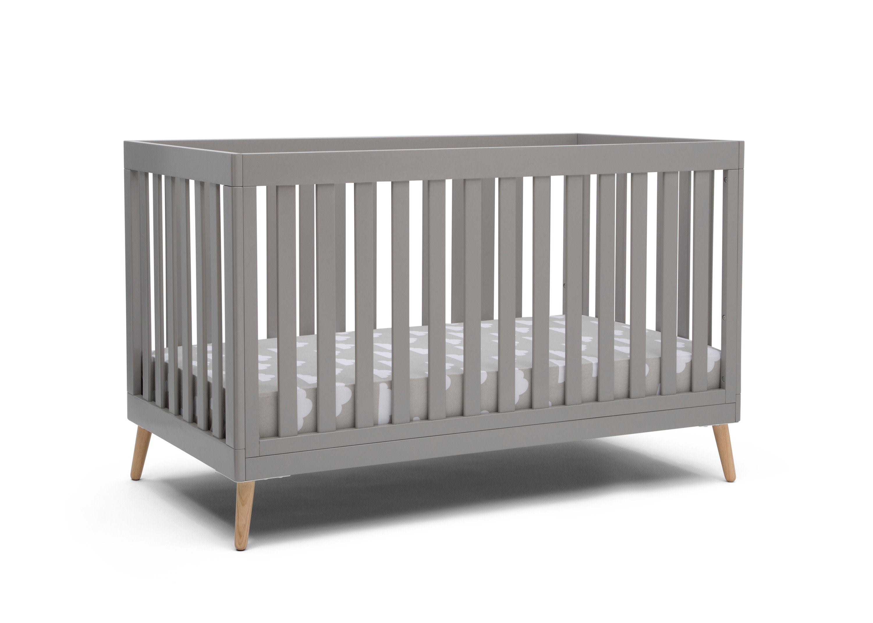 Essex 4-in-1 Convertible Baby Crib - Toddler Bed, Daybed & Full-Size Bed Conversion - Safe Nursery Furniture for Newborns & Kids - Perfect for Bedrooms, Daycare & Guest Rooms