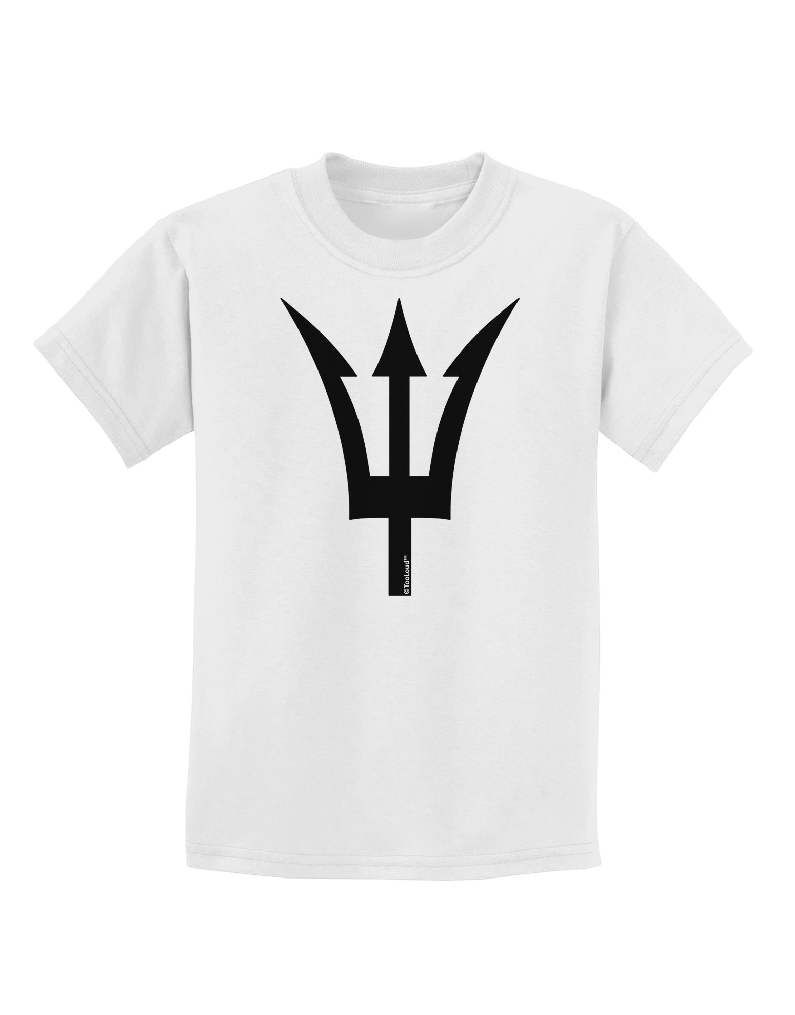 TooLoud Trident of Poseidon Kids T-Shirt - Greek Mythology Graphic Tee for Boys & Girls - Perfect for School, Beach & Costume Parties