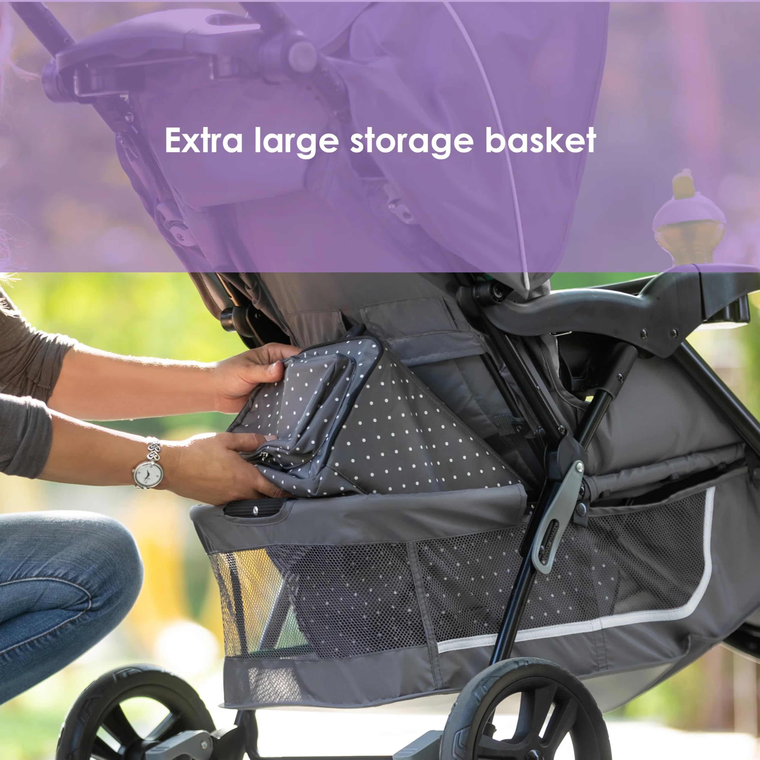 Baby Trend EZ Ride Travel System with EZ-Lift™ Infant Car Seat - Lightweight Stroller & Safe Car Seat Combo for Newborns to Toddlers | Perfect for Shopping, Travel & Daily Walks (Dash Grey)