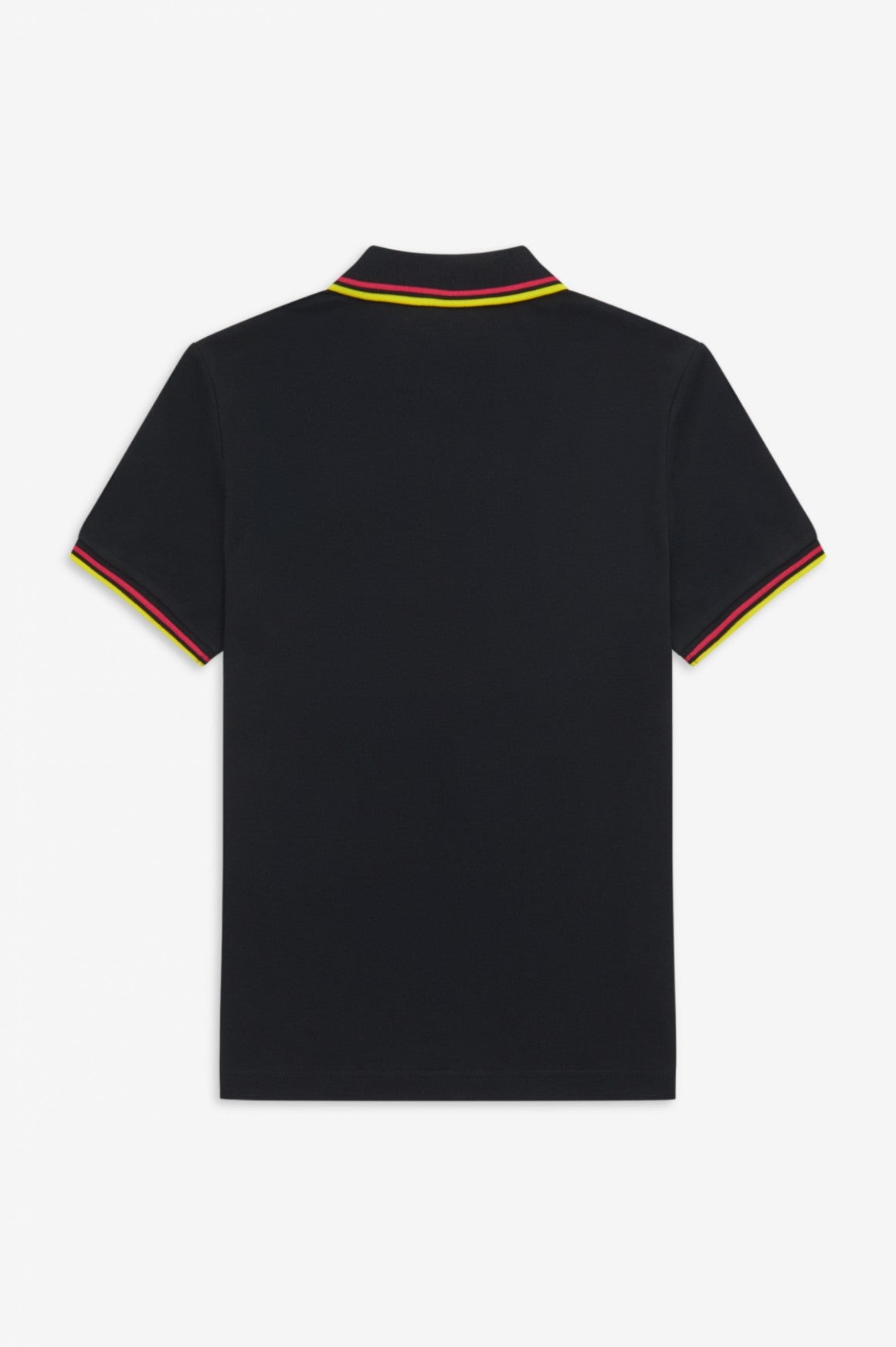 Women's Twin Tipped Fred Perry Polo Shirt - Black/Love Potion/Golden Kiwi Colors | Casual & Tennis Wear for Stylish Outfits
