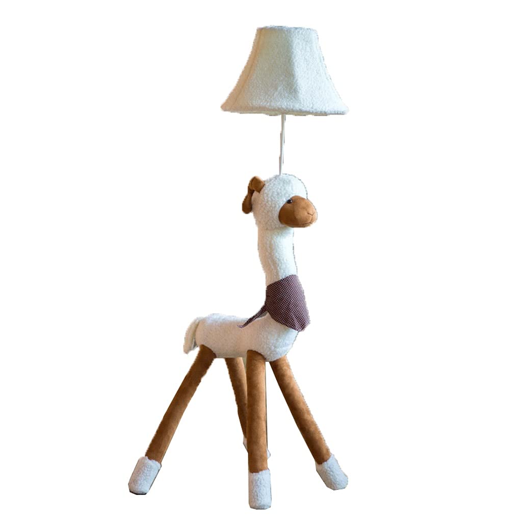Adjustable LED Floor Lamp - Cute Alpaca Shape Standing Light for Bedroom, Kids Room & Nursery | Creative Sheep Design Decorative Lighting | Perfect Gift Idea for Home Decor & Cozy Reading Nook