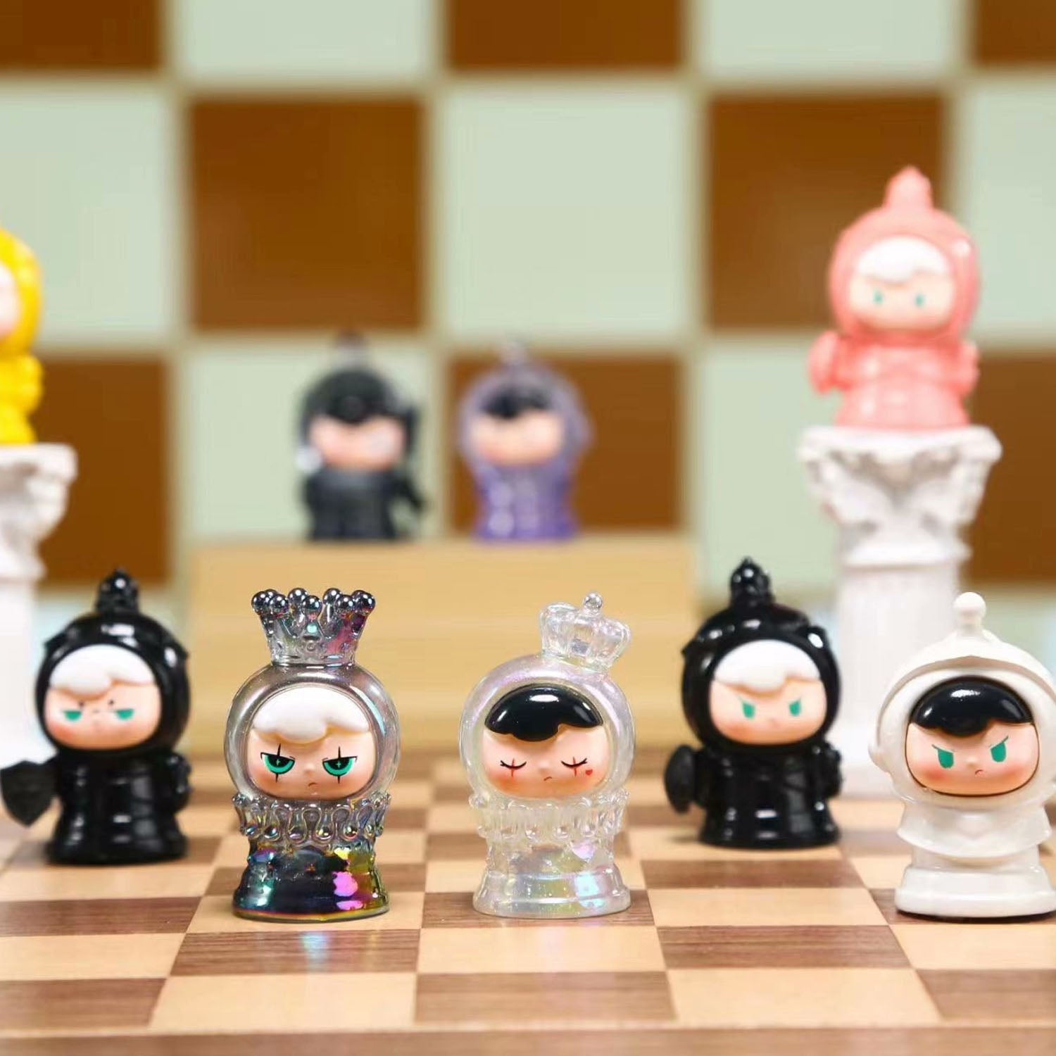 Mini Beans Series International Chess Blind Box - Collectible Chess Pieces for Kids & Adults - Perfect for Gifts, Home Decor, and Game Nights