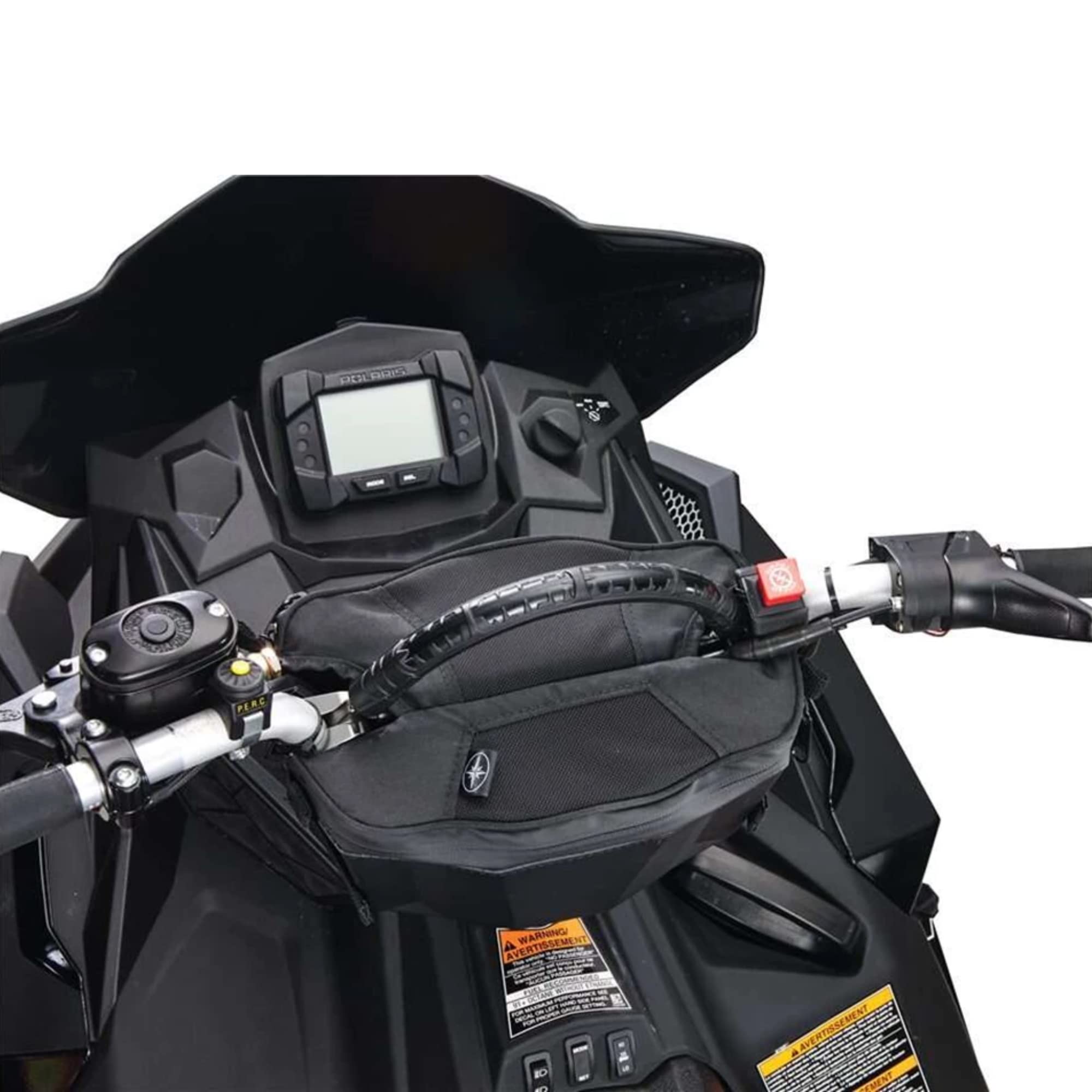 Polaris 2880971 Black Axys Pro-Taper Water Resistant Handlebar Bag 2879659 - Durable Motorcycle Storage for Adventure Riding, Off-Road Biking & Outdoor Travel