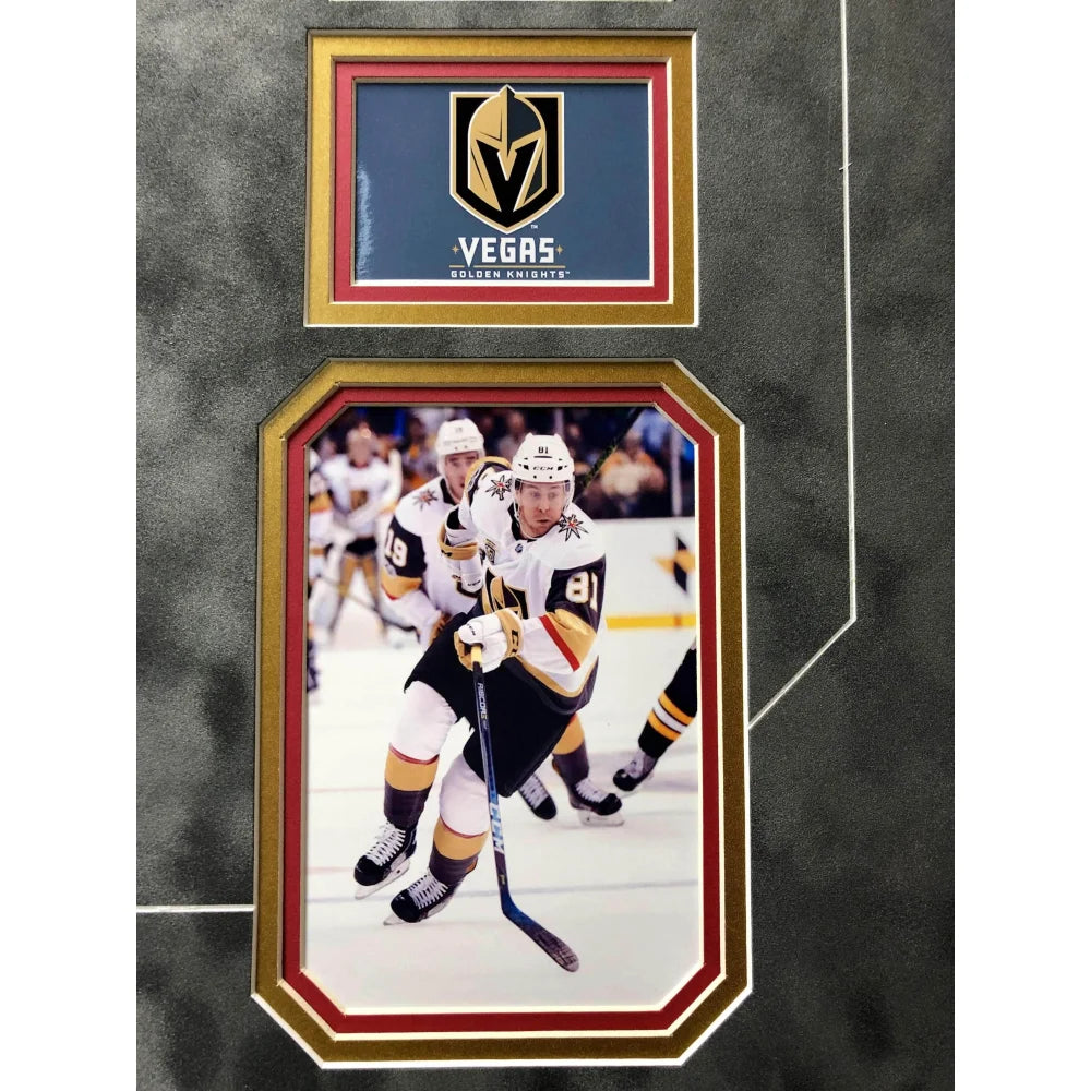 Jonathan Marchessault Autographed 11x17 Photo with JSA COA - Vegas Golden Knights VGK Memorabilia - Perfect for Sports Collectors, Man Cave Decor, and Hockey Fan Gifts