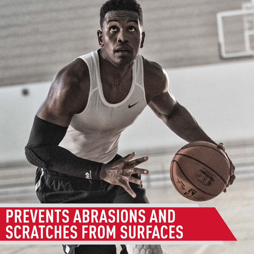 HEX® Compression Arm Sleeve for Basketball, Running & Sports - Single Arm Support for Muscle Recovery & Performance - Perfect for Athletes & Gym Workouts