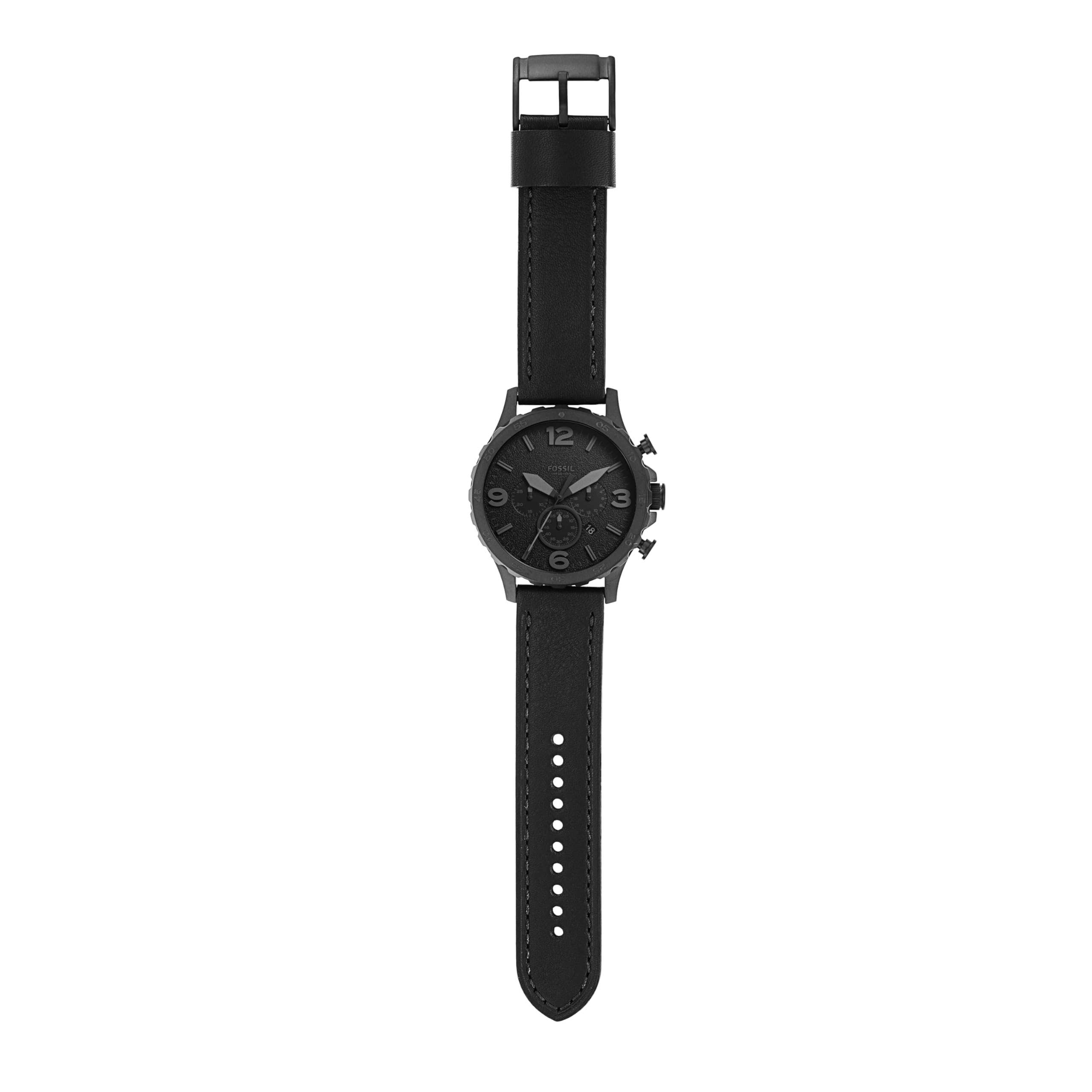 Fossil Men's Nate Quartz Chronograph Watch - Stainless Steel Band, Water Resistant, Date Display | Perfect for Business, Casual Wear & Gifts