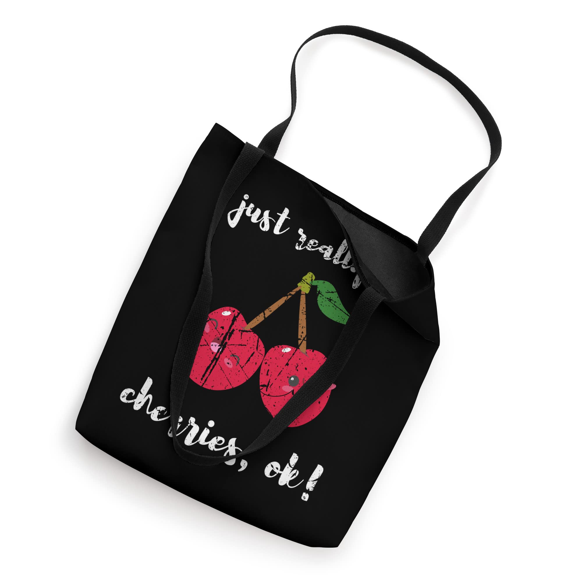 Stylish Kawaii Cherry Print Tote Bag - Trendy Cute Cherry Design for Women - Perfect for Shopping, Beach, Work & School