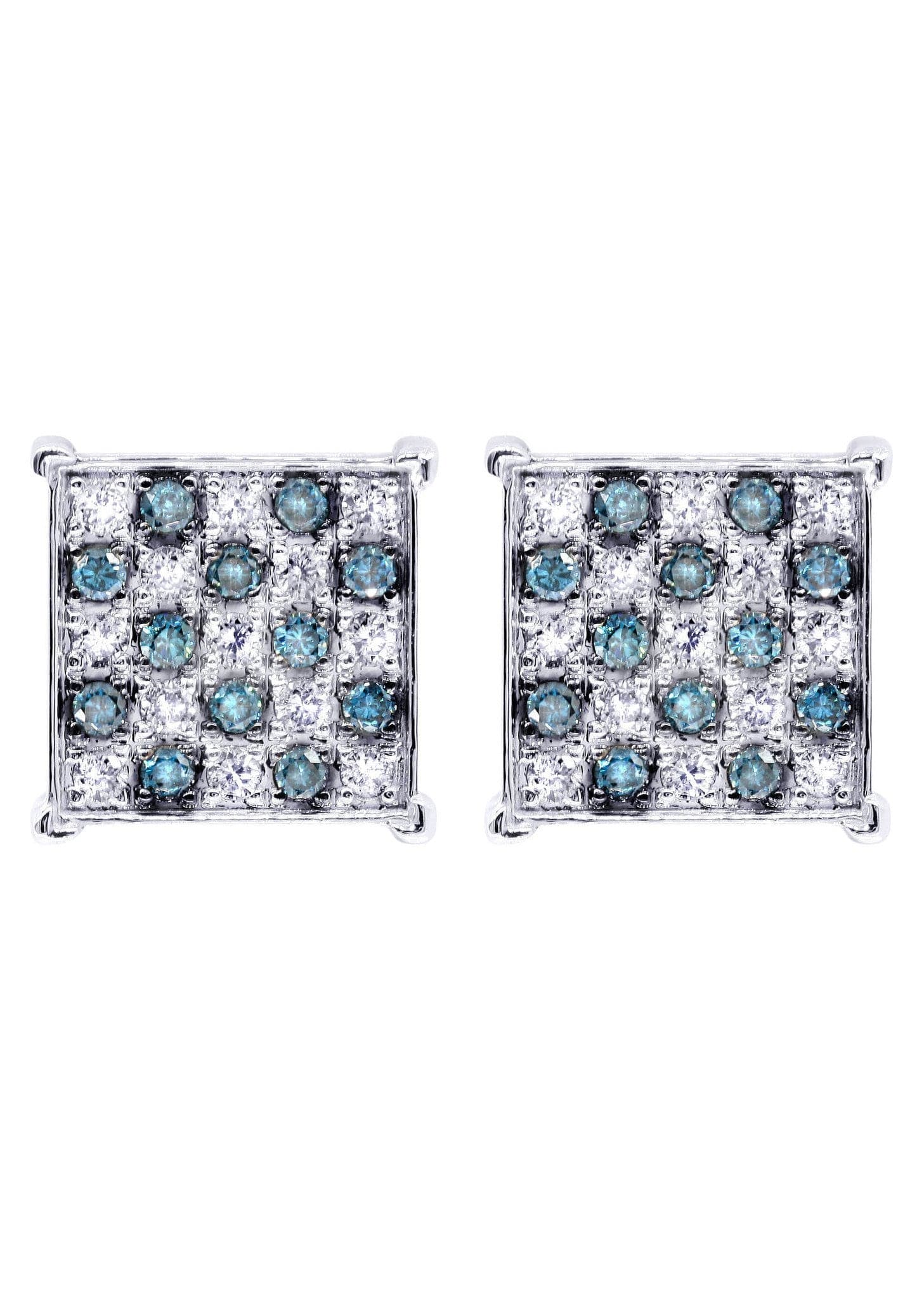 0.67 Carat Diamond Stud Earrings for Men in 14K White Gold – Perfect for Gifts, Weddings & Special Occasions