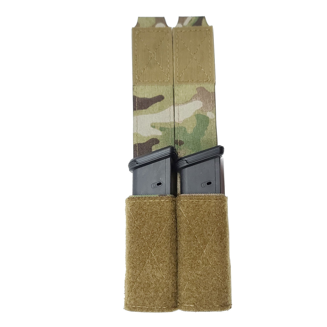 **Esstac Lidded Double Pistol KYWI Pouch with 2 Malice Clips - Tactical Magazine Holder for Pistols - Perfect for Range Training, Competition Shooting & Military Use**