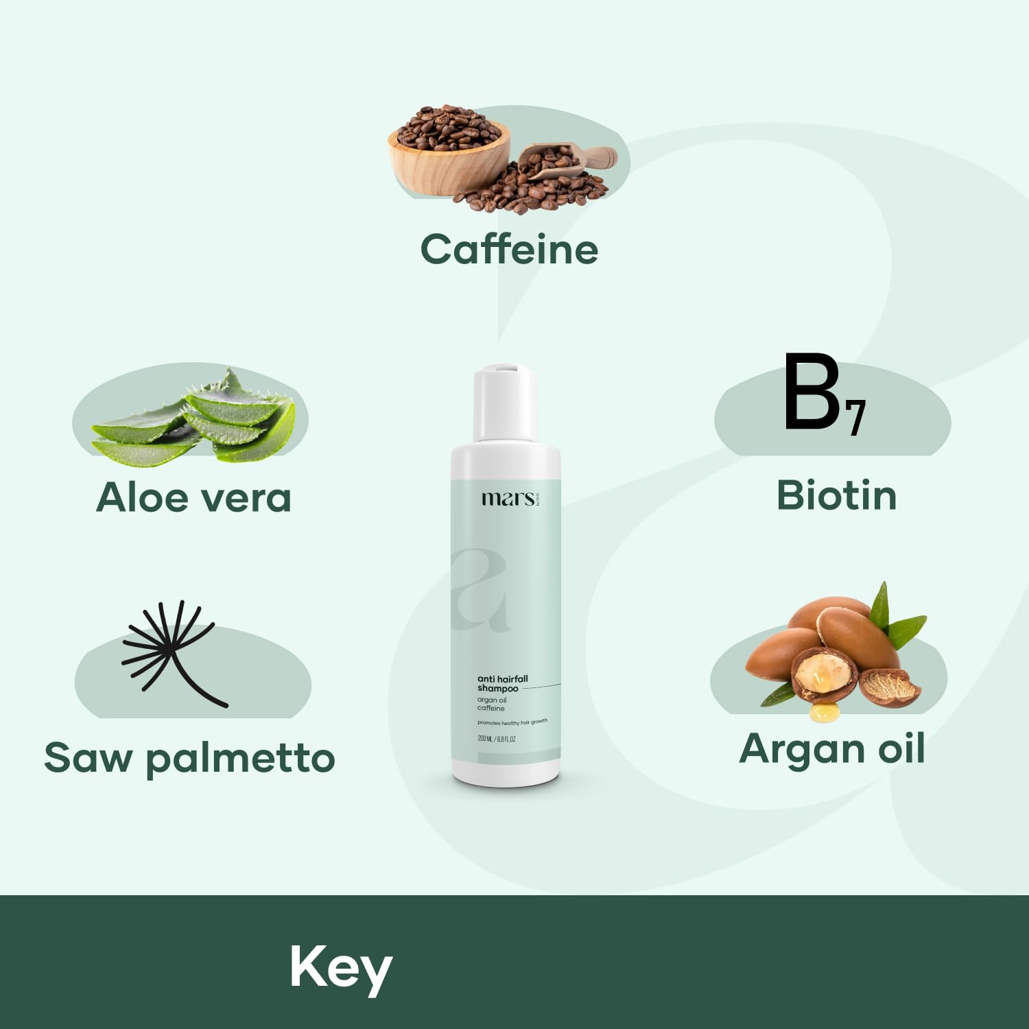 GHC Hair Shampoo with Aloe Vera, Argan Oil & Caffeine - Sulfate, Paraben & SLS Free (200ml) | Hydrating & Volumizing for Dry, Damaged Hair - Daily Use for Shiny, Healthy Locks