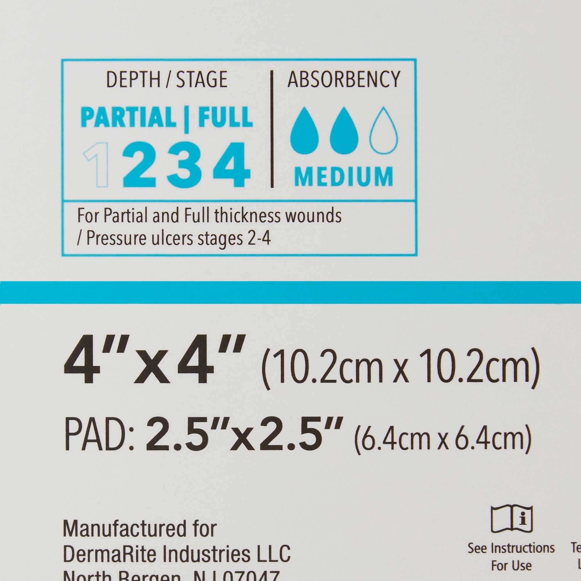 ComfortFoam Silicone Foam Border Lite Dressing 4x4 Inch Wound Care Pads - Soft & Breathable for Post-Surgical Recovery, Burns & Chronic Wounds
