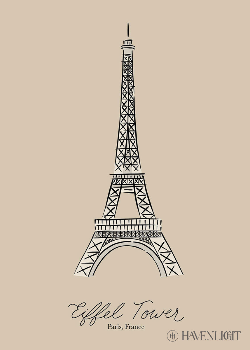 Eiffel Tower Art Print by Elise Gomez - Elegant Parisian Wall Decor for Home, Office & Gifts