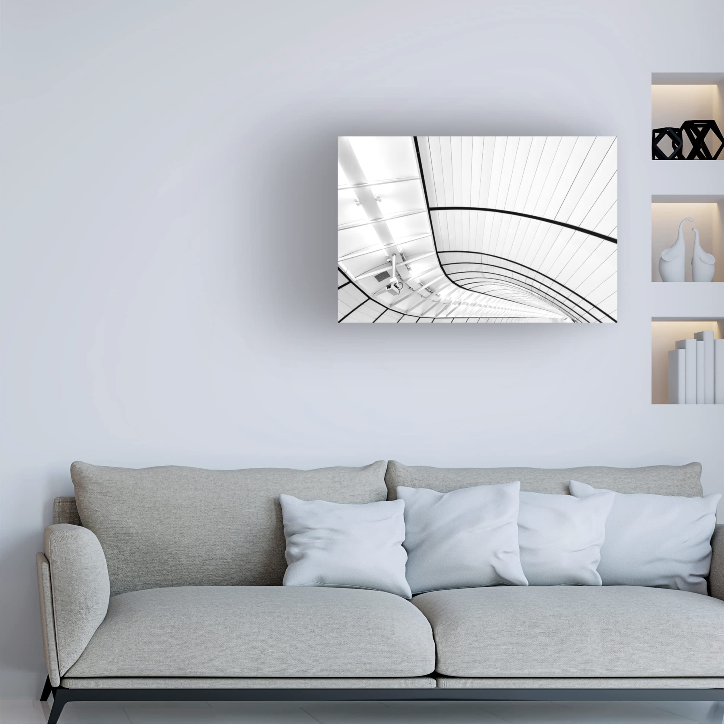 Gerard Jonkman 'Video Surveillance' Canvas Wall Art Print - Modern Home & Office Decor for Living Room, Bedroom, or Workspace