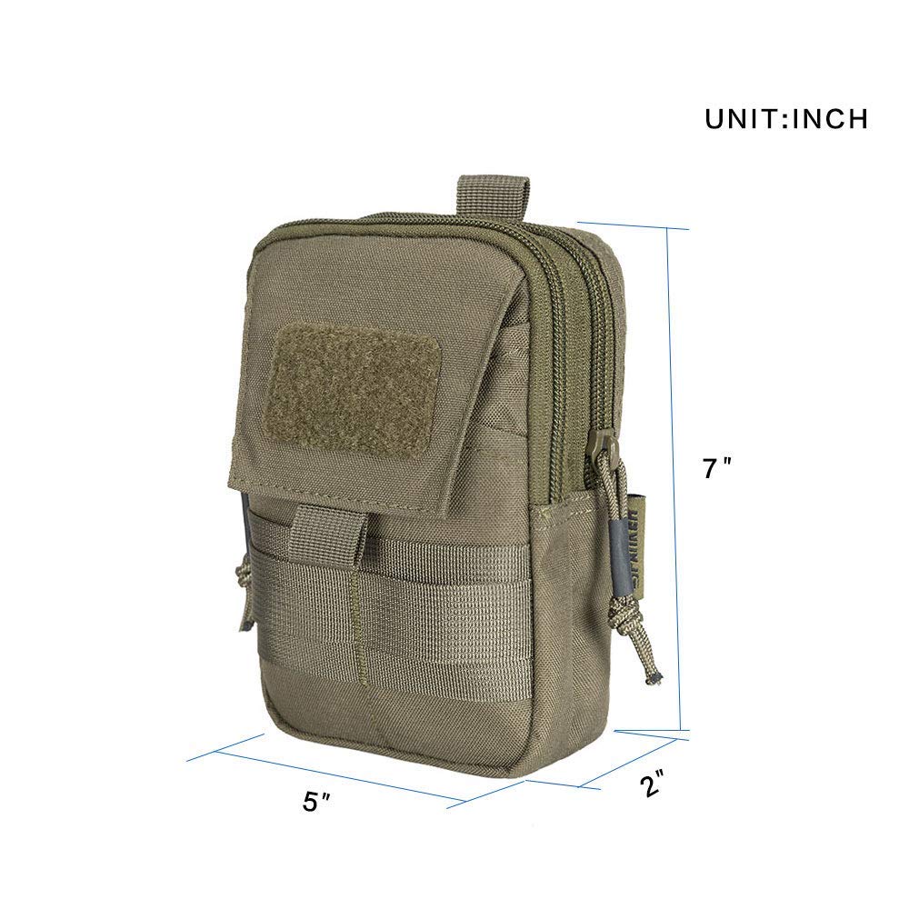 EXCELLENT ELITE SPANKER Tactical Molle EDC & Admin Pouch - Military Grade Utility Organizer for Outdoor, Camping, Hiking & Everyday Carry (EDC)