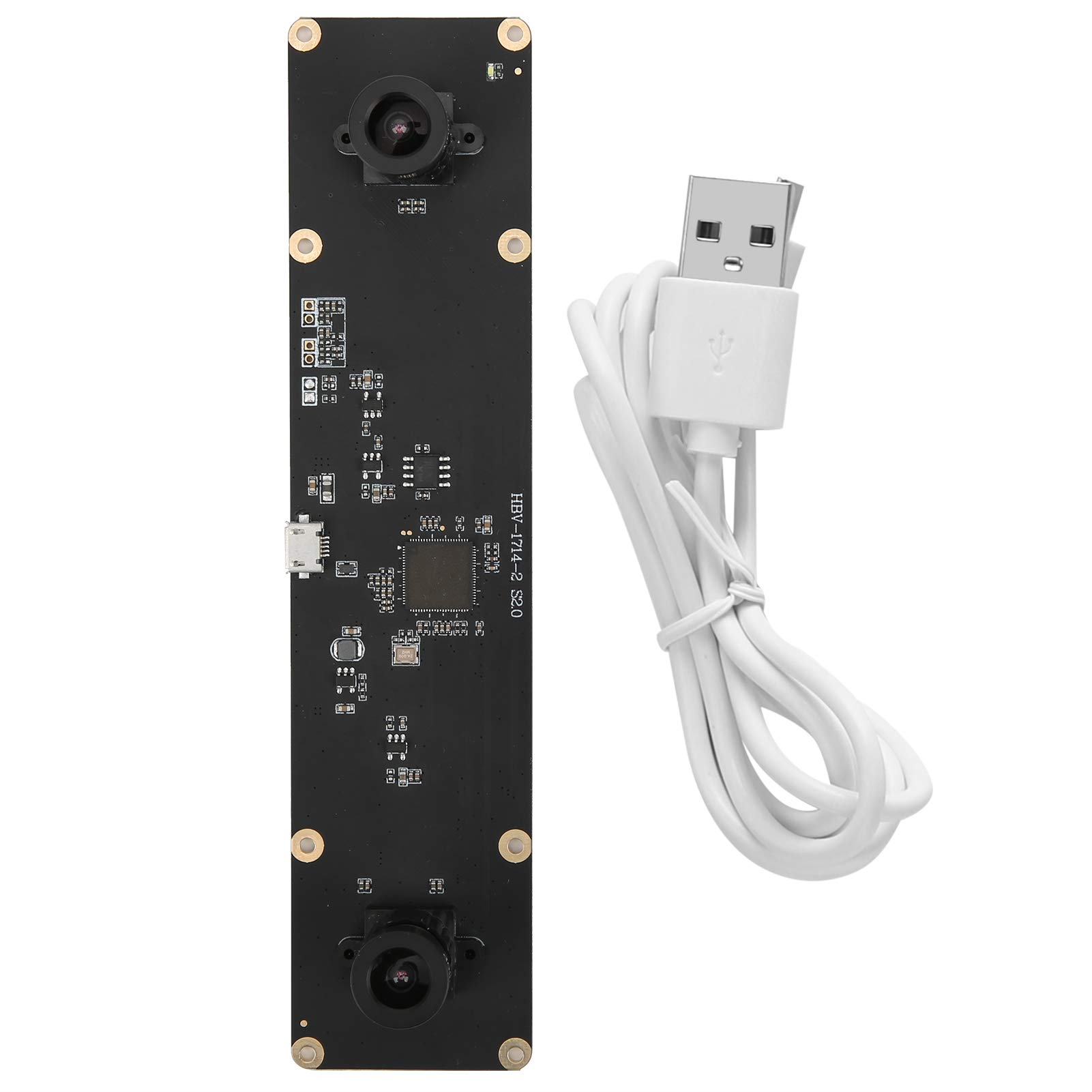 MJPG/YUY2 Replacement Camera Module - 2560×720 960P HD Resolution, 80° FOV, Low Illumination PCB Camera for Face Recognition - Ideal for Security Systems, Smart Devices & Access Control