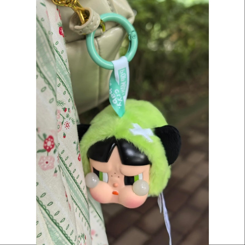Powerpuff Girls Buttercup Vinyl Face Pendant Keychain - Cute Anime Collectible for Backpacks, Bags & Keychains | Official Merchandise for Fans & Gift Ideas