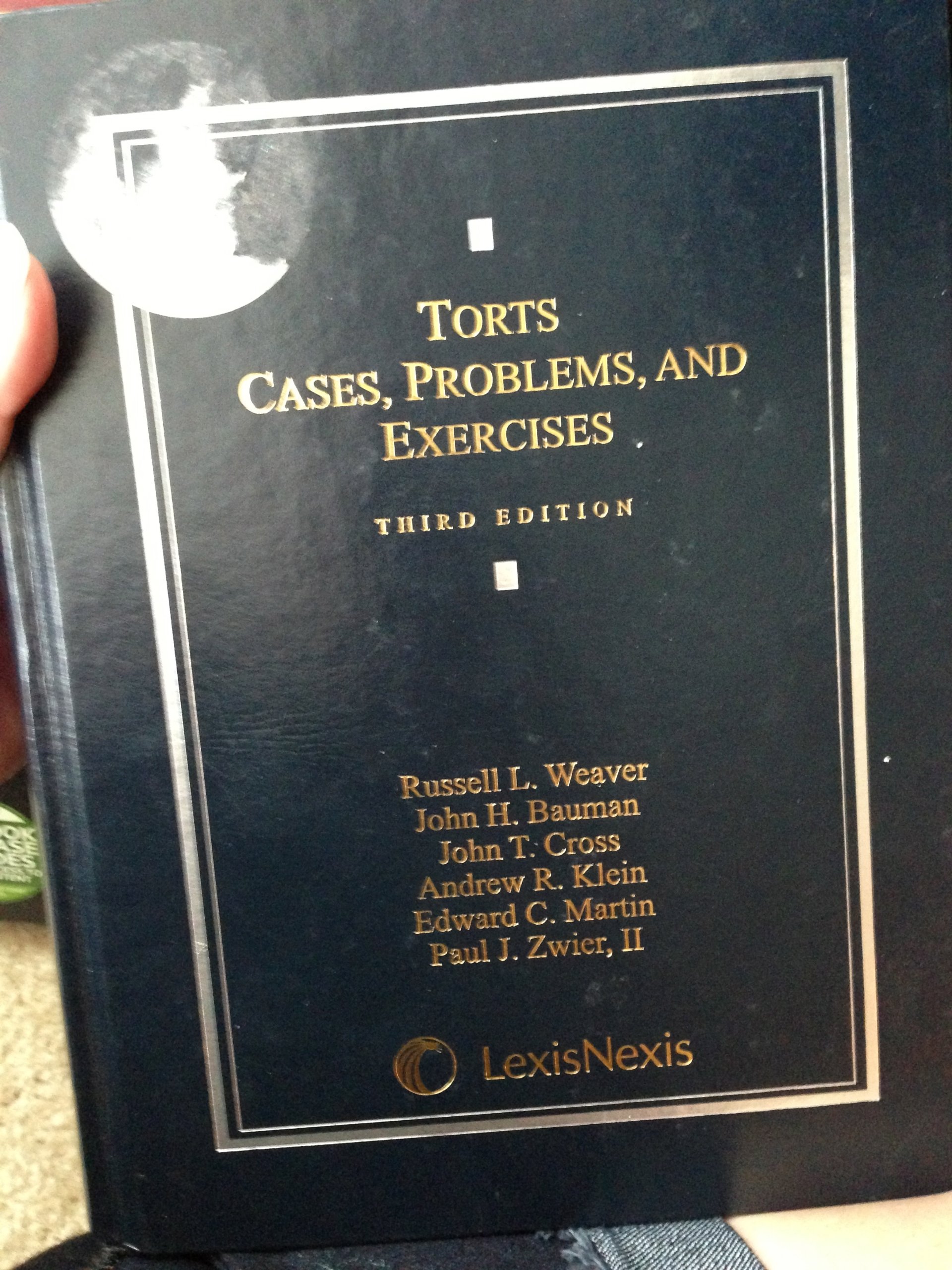 Torts Law Casebook: Essential Cases, Problems & Exercises for Law Students - Perfect for Legal Studies & Exam Prep