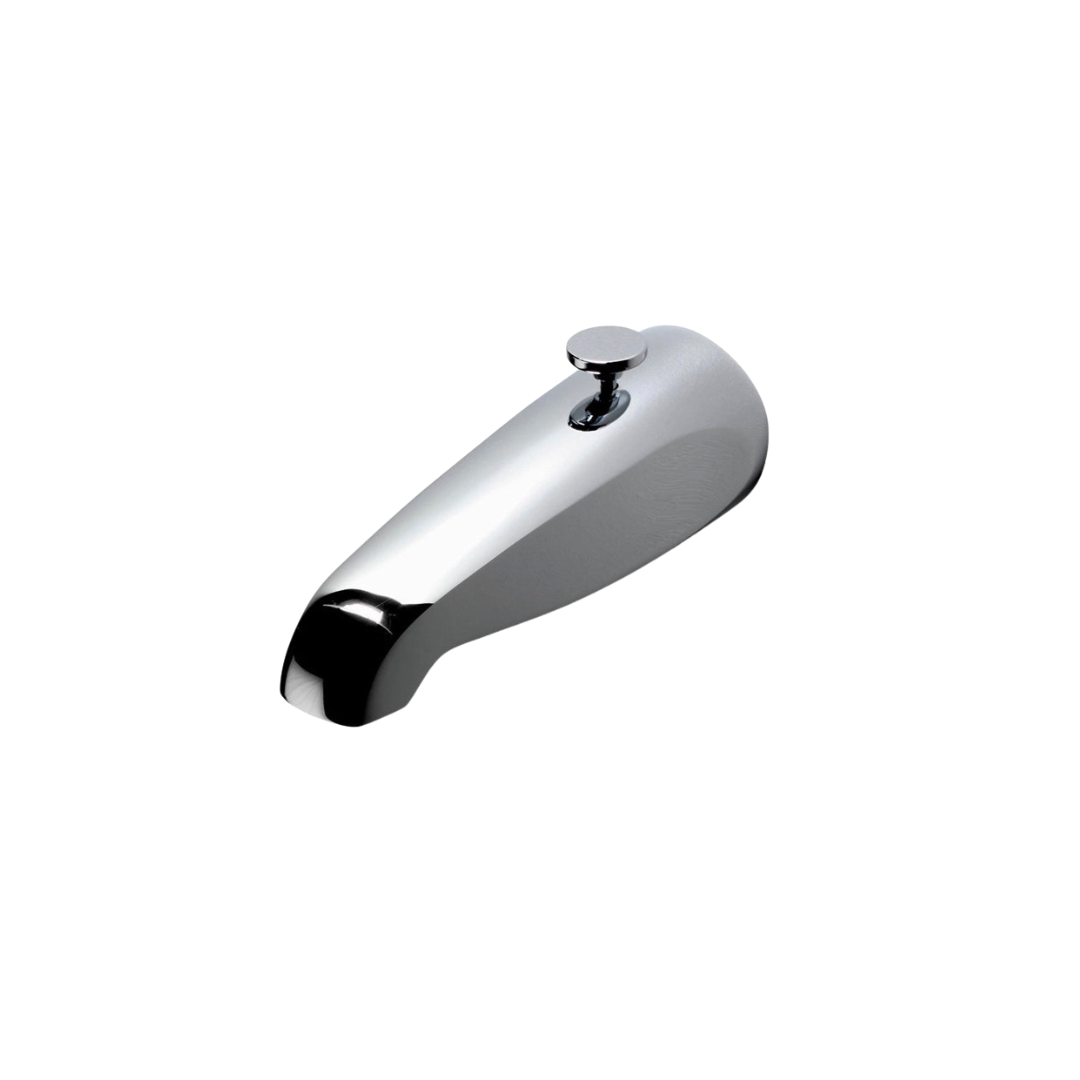 Chrome Universal Wall Mounted Tub Spout with Diverter - High-Quality Bathroom Faucet for Shower and Bathtub Use